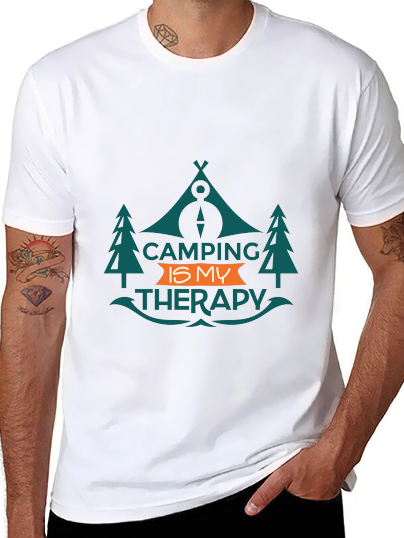 Camping is My Therapy Graphic Tee