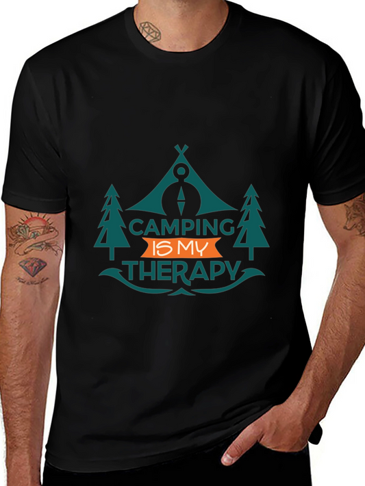 Camping is My Therapy Graphic Tee
