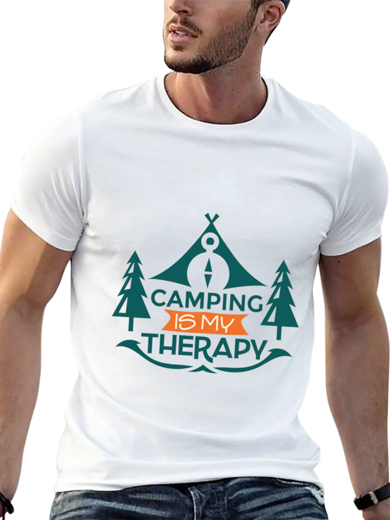 Camping is My Therapy Graphic Tee