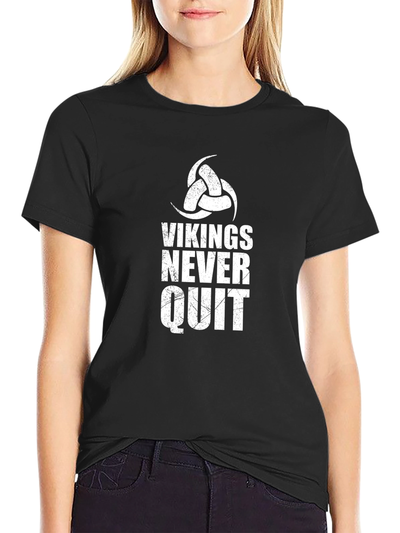 Vikings Never Quit Graphic T-Shirt