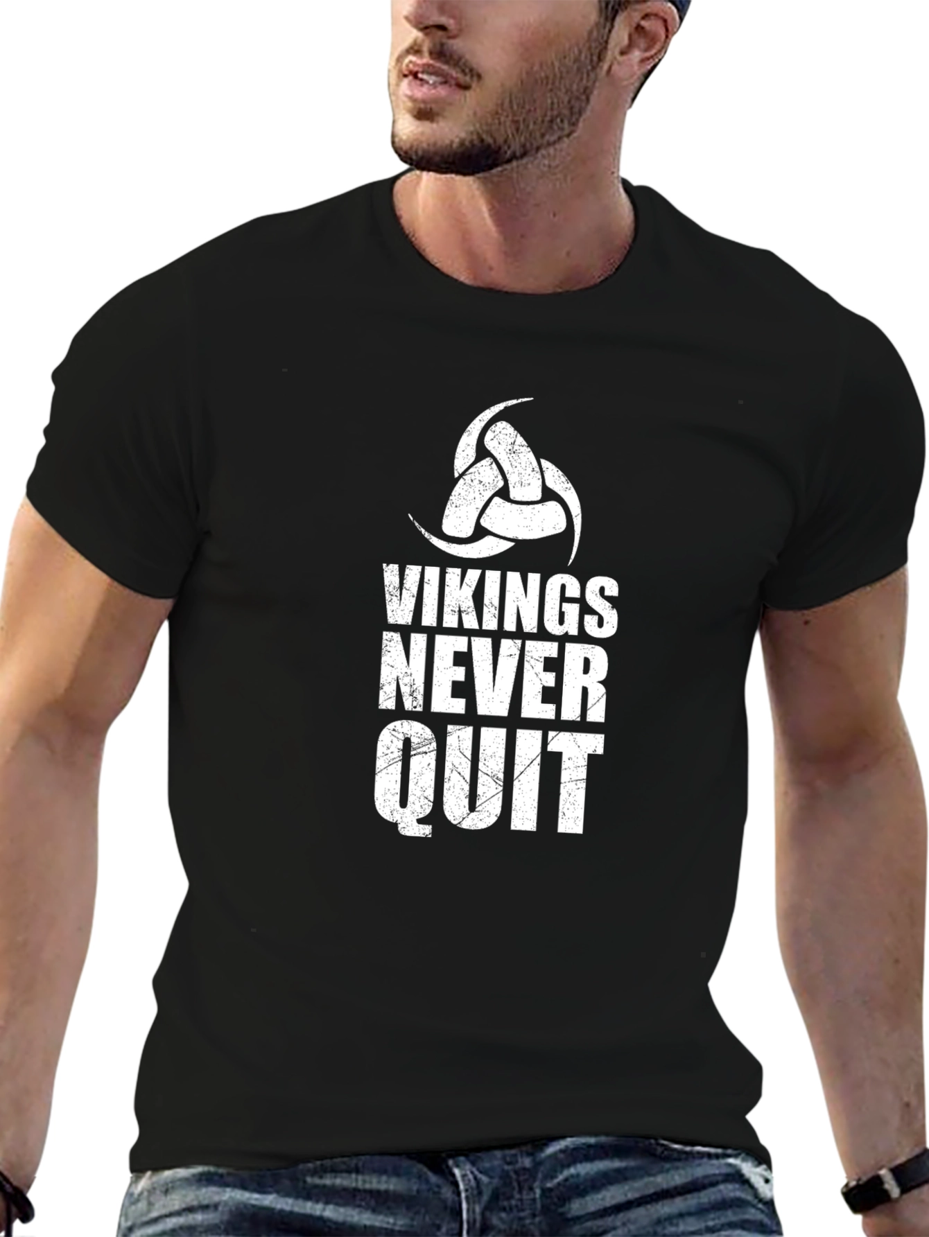Vikings Never Quit Graphic T-Shirt