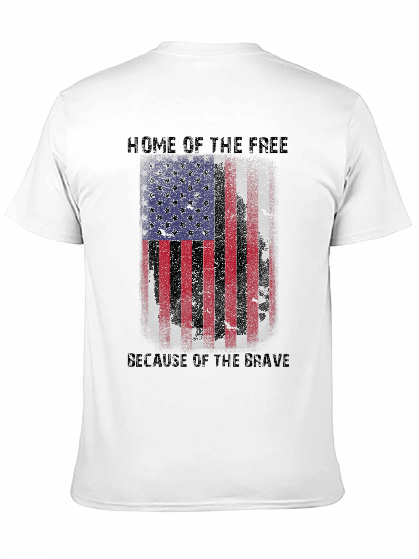 American Flag Patriotic Graphic T-Shirt