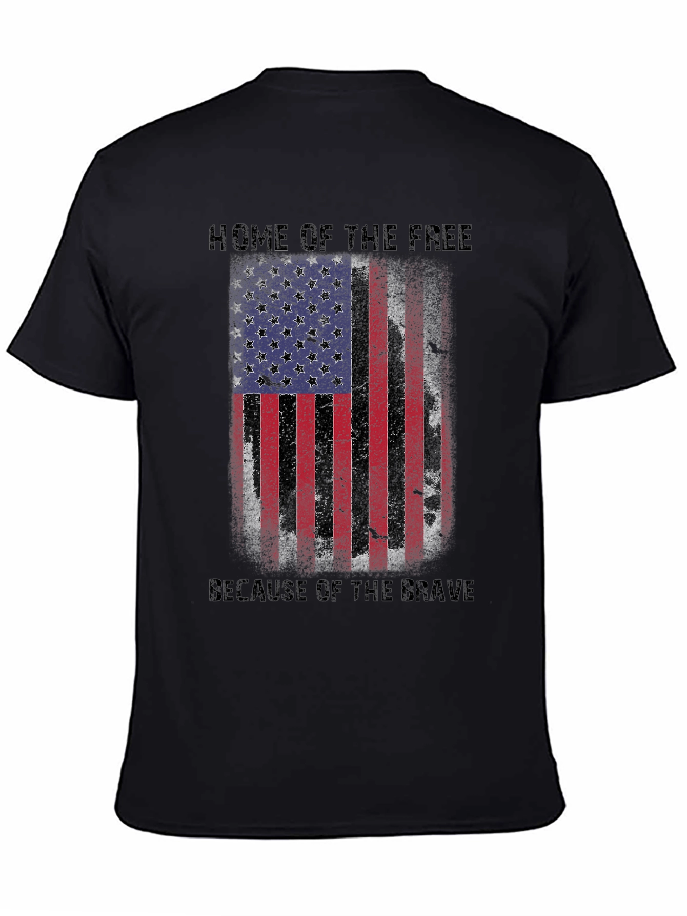American Flag Patriotic Graphic T-Shirt