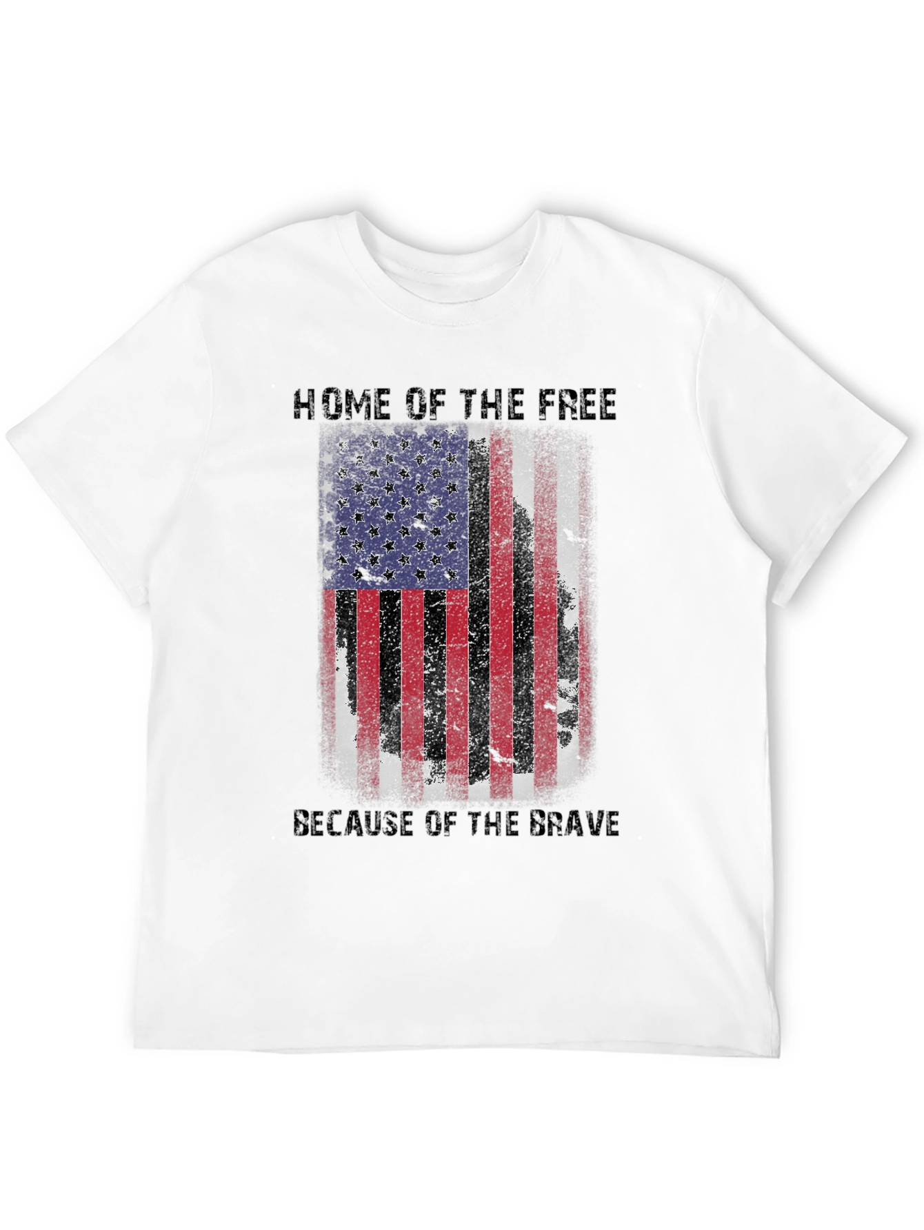 American Flag Patriotic Graphic T-Shirt
