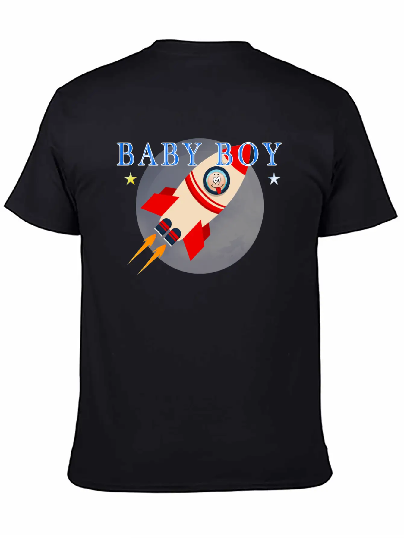Baby Shower Baby Rocket Boy Lightweight Cotton T-Shirt – Daily Comfort Graphic Shirt