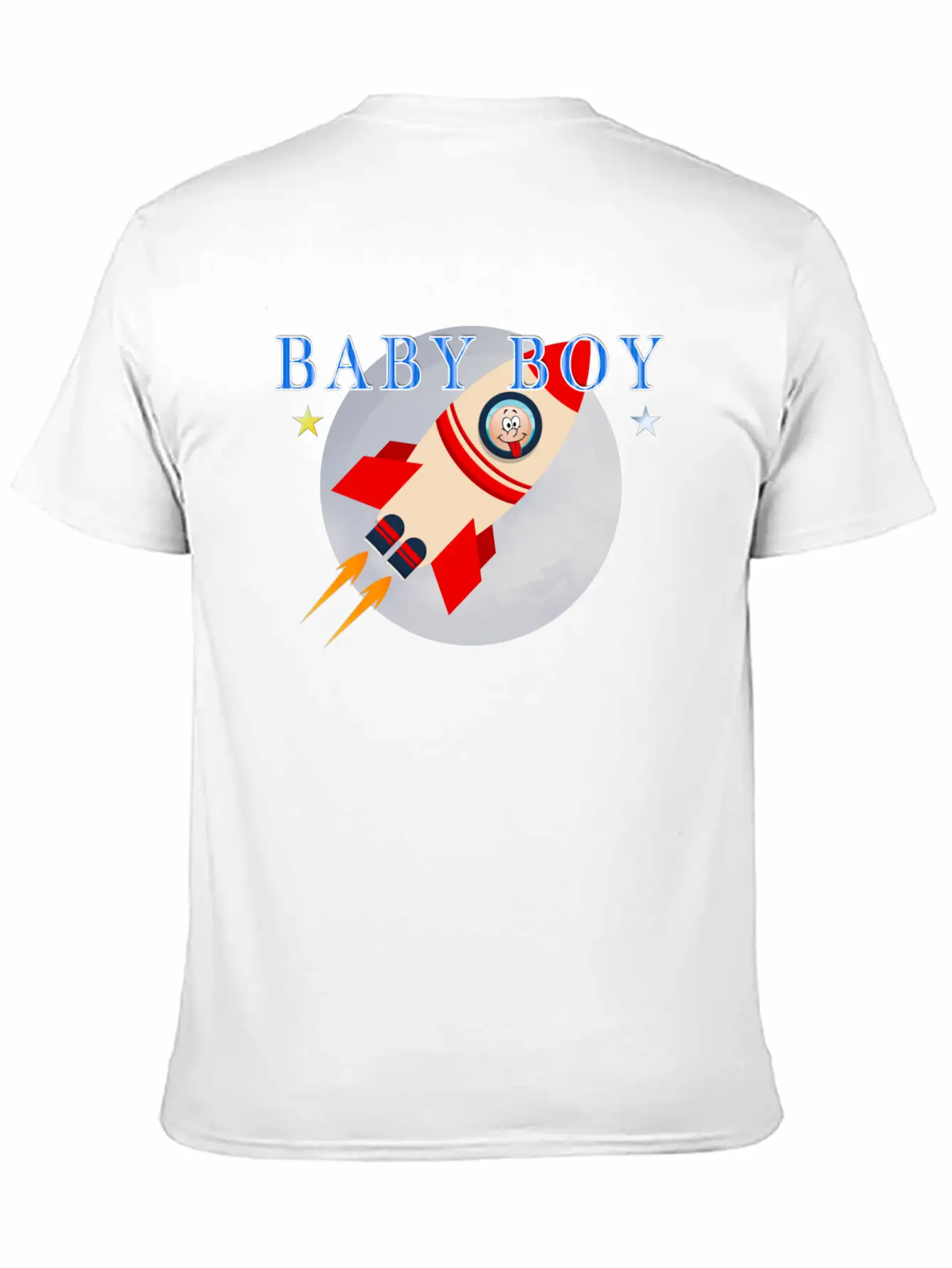Baby Shower Baby Rocket Boy Lightweight Cotton T-Shirt – Daily Comfort Graphic Shirt