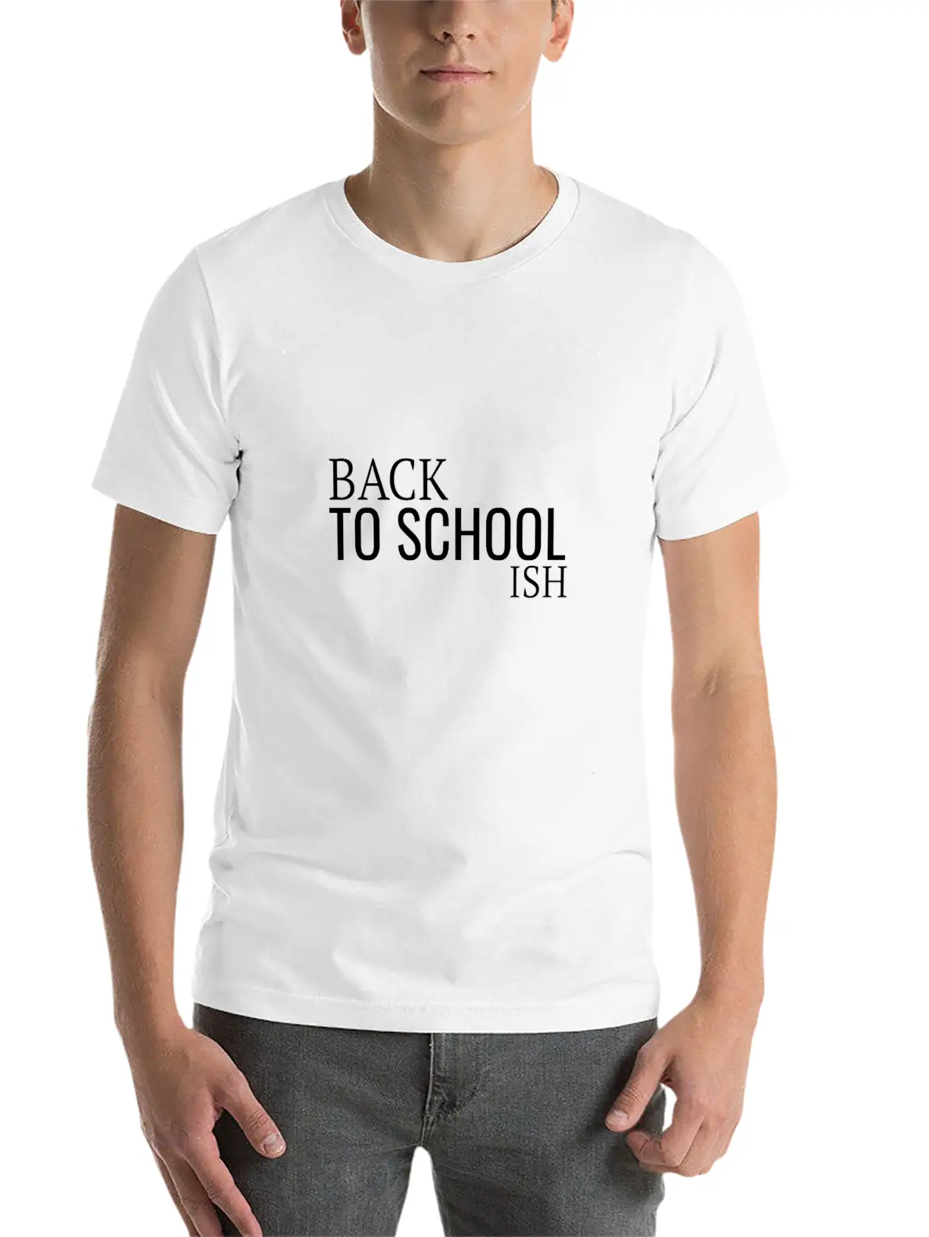Back To School Ish Lightweight Cotton T-Shirt – Daily Comfort Graphic Shirt