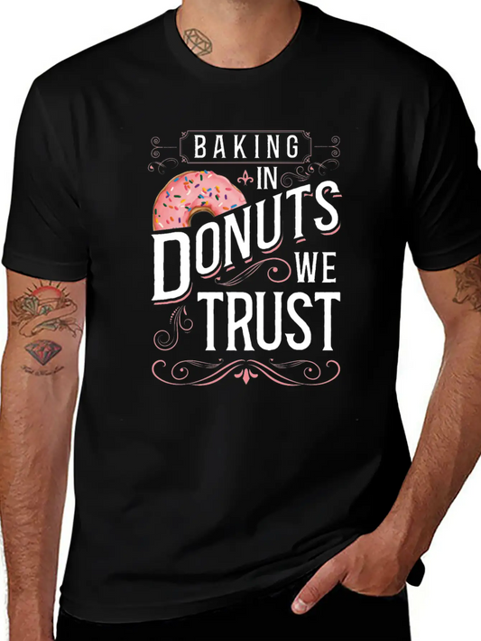 Bake Baking Donut Baking In Donuts Lightweight Cotton T-Shirt – Daily Comfort Graphic Shirt