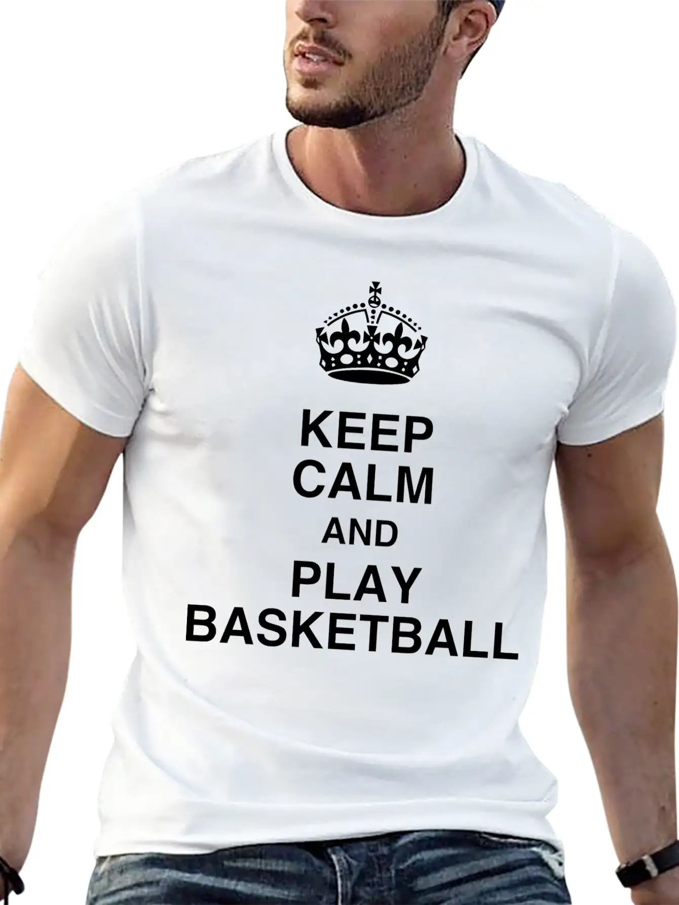 Basketball Basket Ball Basket-Ball Game Sport Lightweight Cotton T-Shirt – Daily Comfort Graphic Shirt