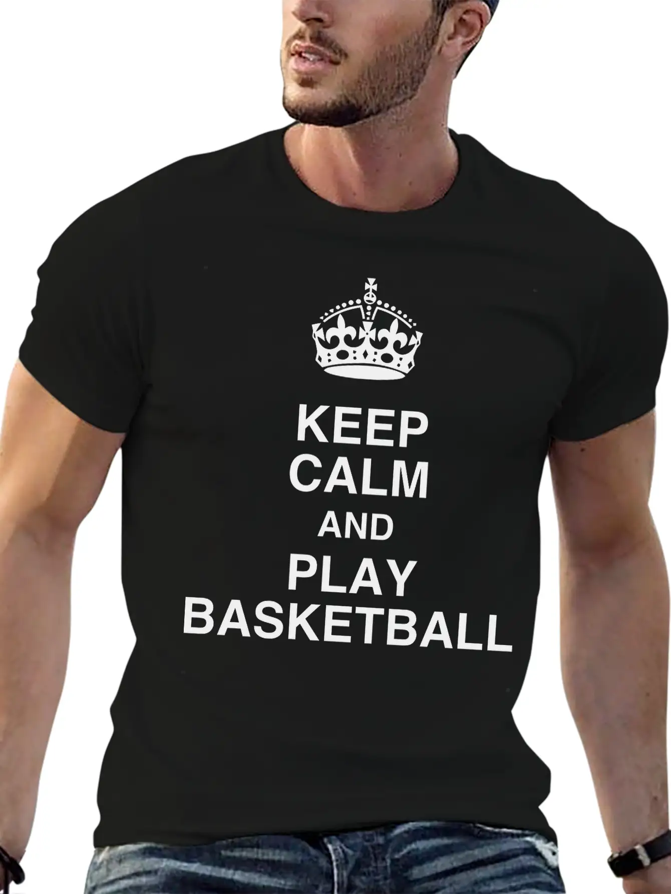 Basketball Basket Ball Basket-Ball Game Sport Lightweight Cotton T-Shirt – Daily Comfort Graphic Shirt