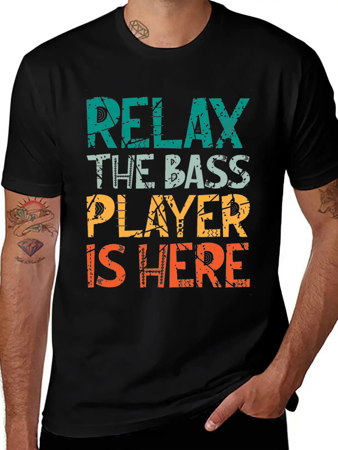 Bass Guitarist Bass Player Bass Player Lightweight Cotton T-Shirt – Daily Comfort Graphic Shirt