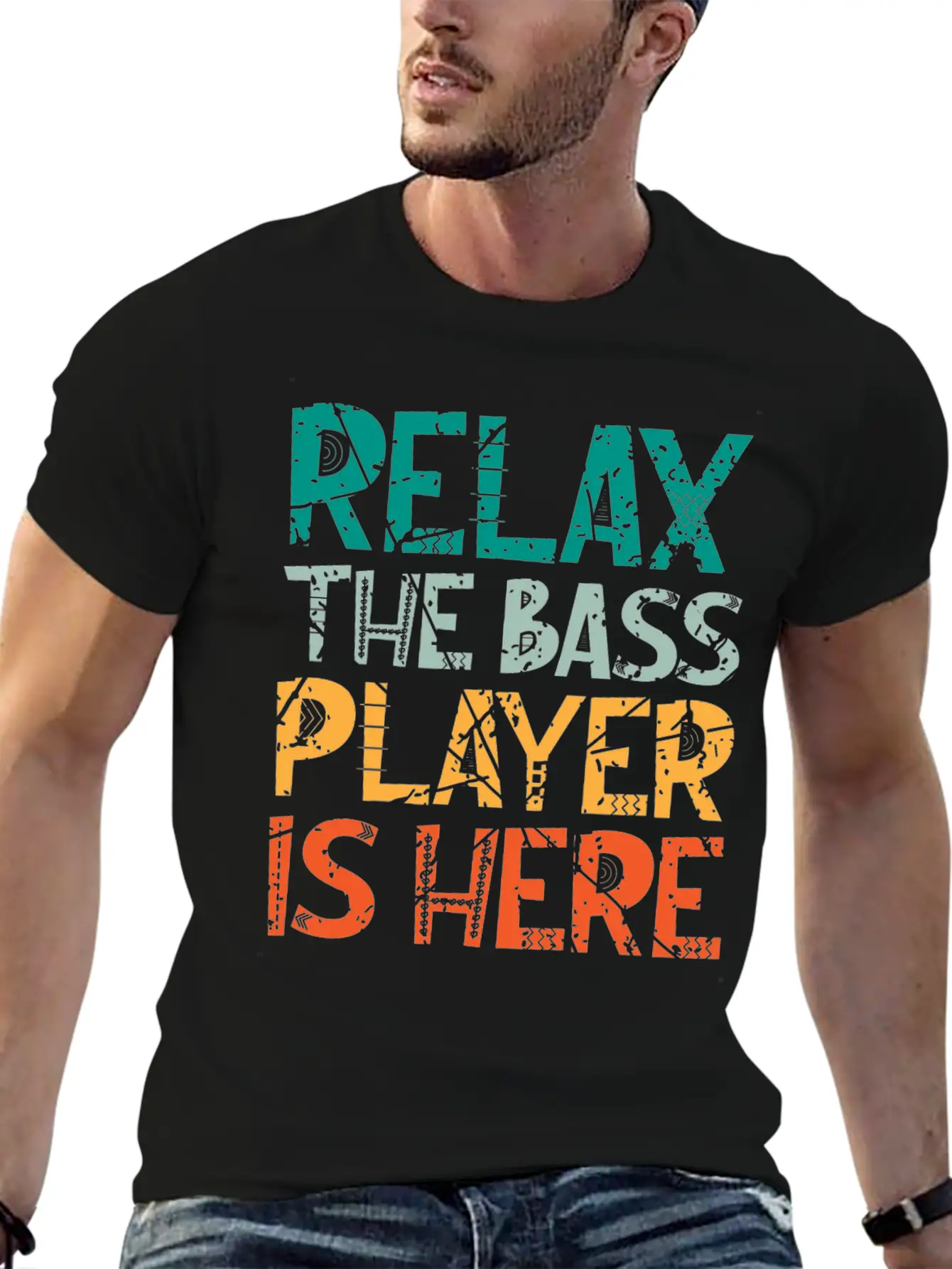 Bass Guitarist Bass Player Bass Player Lightweight Cotton T-Shirt – Daily Comfort Graphic Shirt