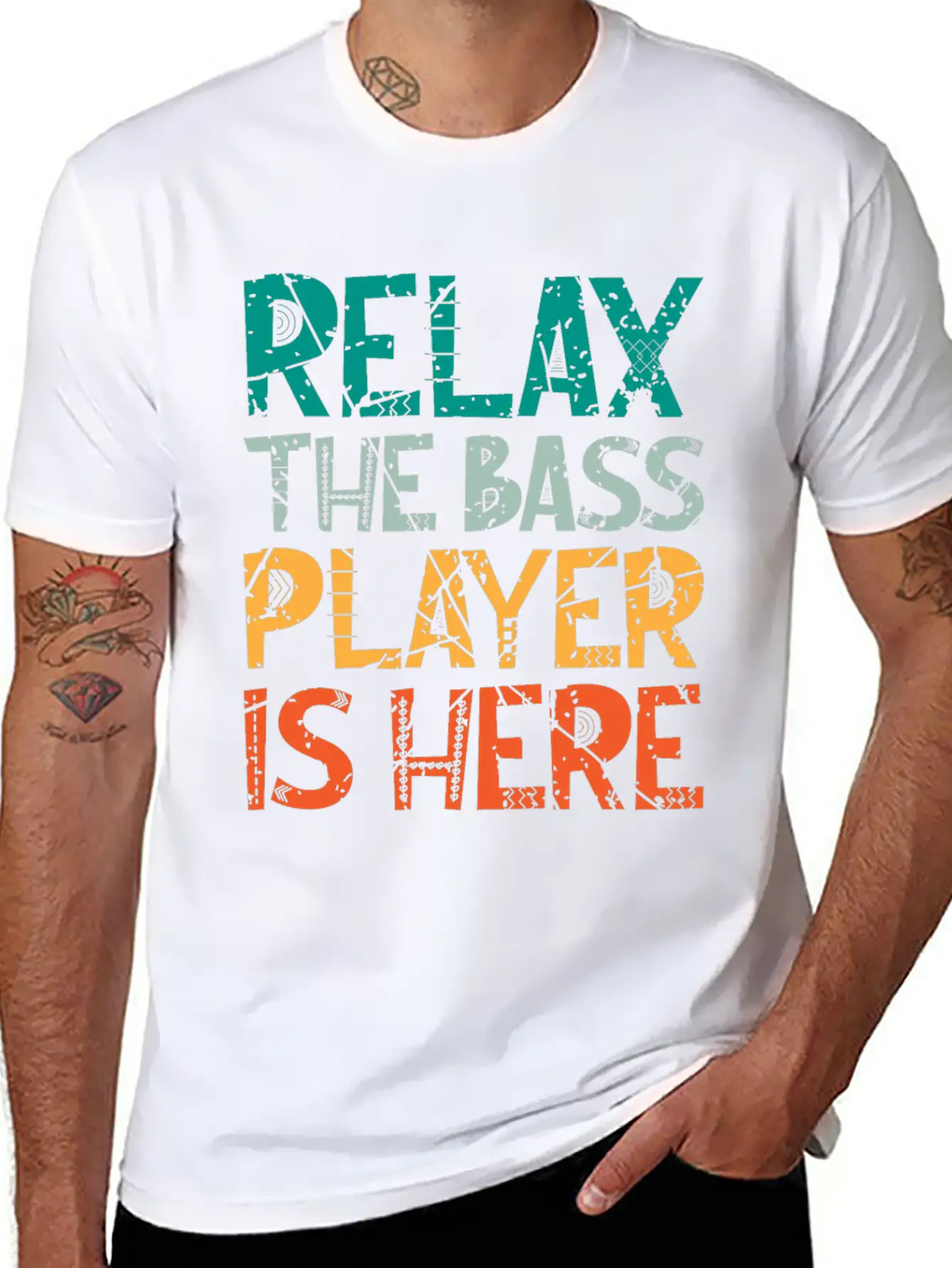 Bass Guitarist Bass Player Bass Player Lightweight Cotton T-Shirt – Daily Comfort Graphic Shirt