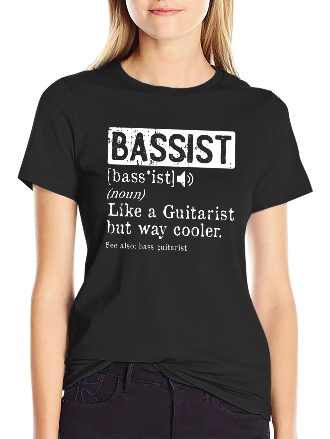 Bassist Like A Guitarist But Way Cooler Bass Lightweight Cotton T-Shirt – Daily Comfort Graphic Shirt