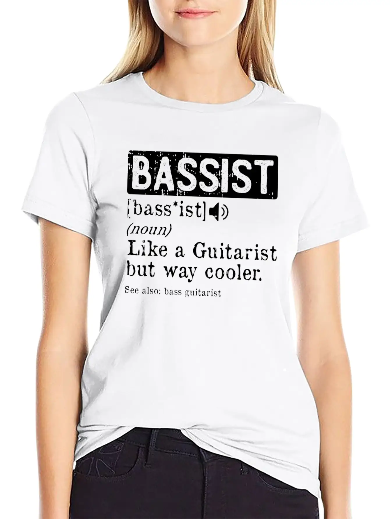 Bassist Like A Guitarist But Way Cooler Bass Lightweight Cotton T-Shirt – Daily Comfort Graphic Shirt