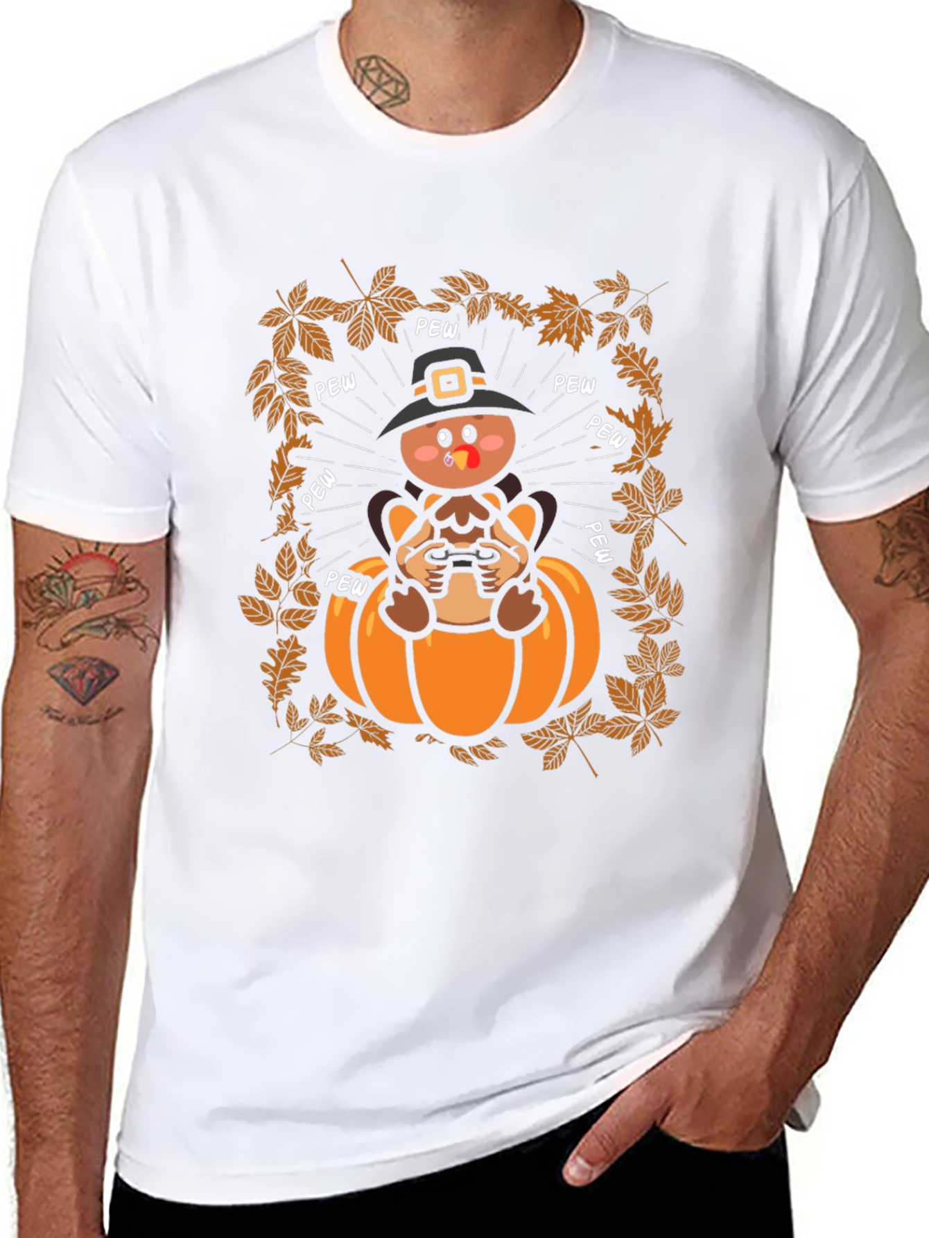 Turkey Gamer T-Shirt - Thanksgiving Holiday Tee