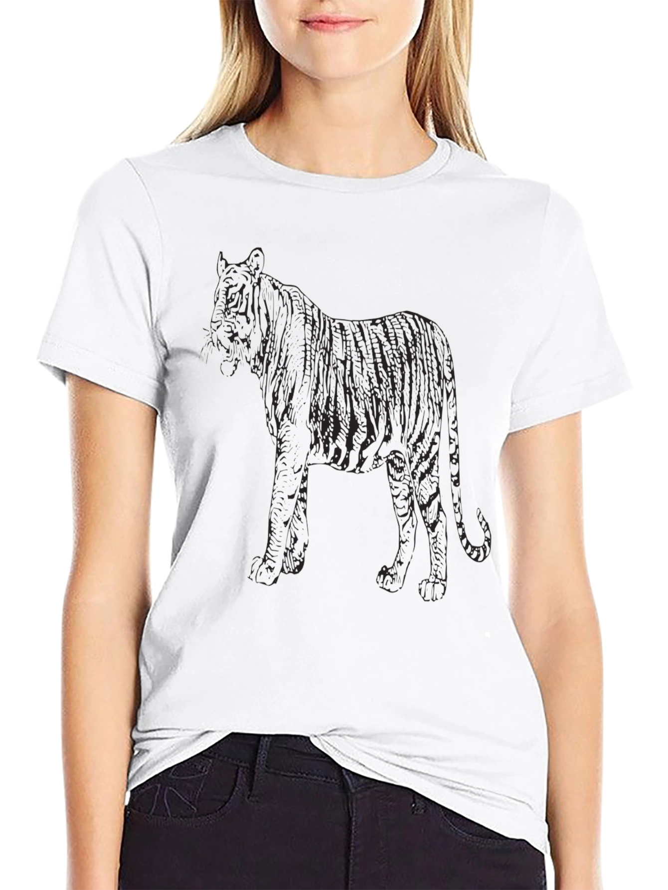 Black Tiger Graphic Tee | Casual Style