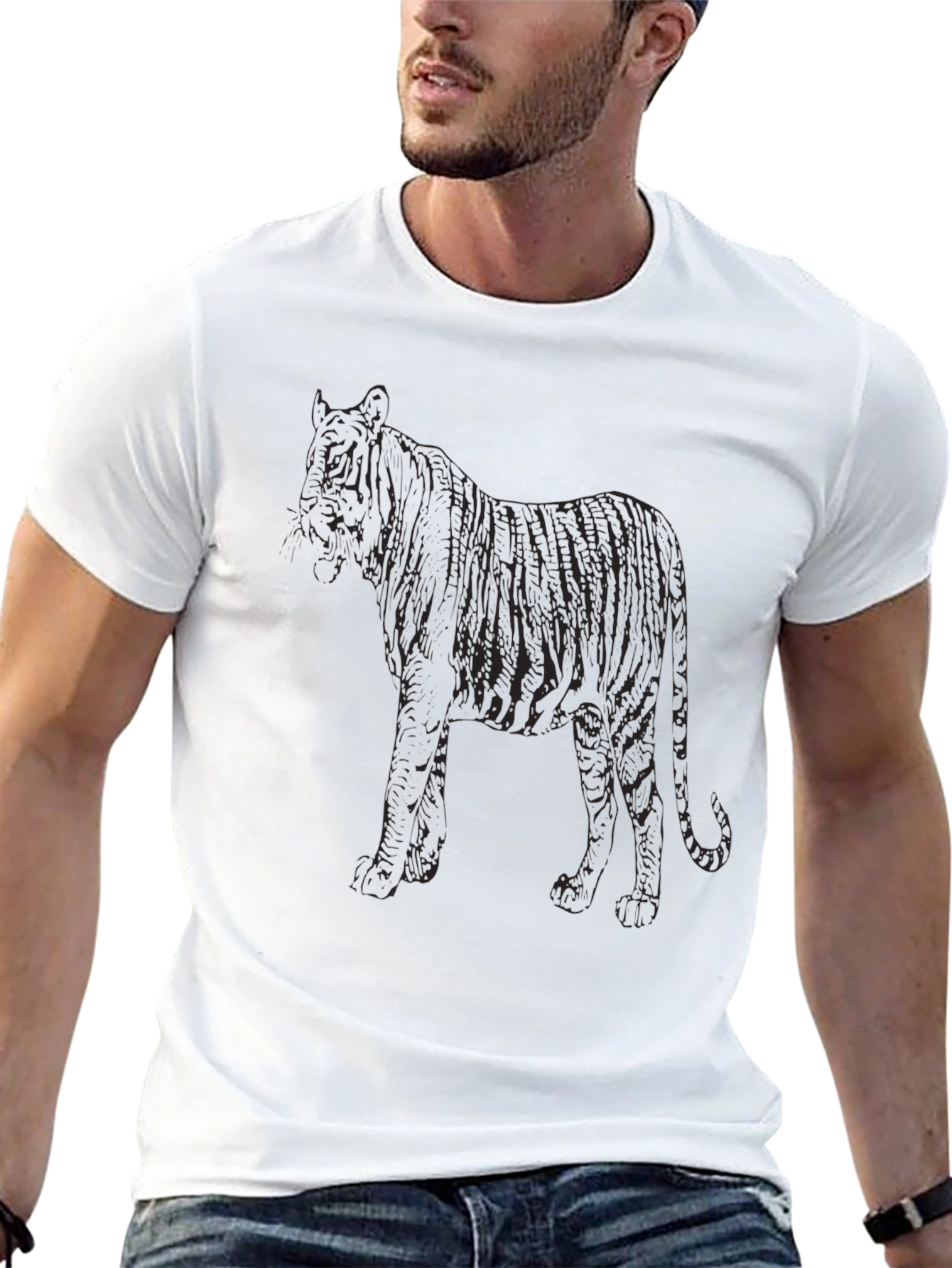 Black Tiger Graphic Tee | Casual Style