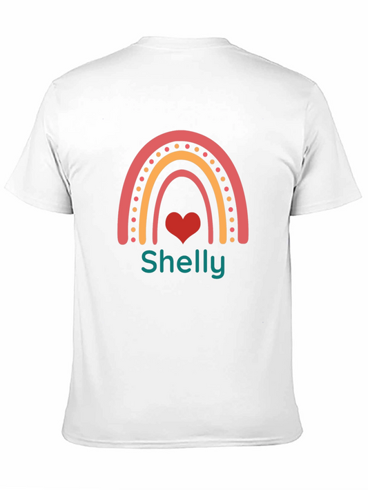 Shelly Rainbow Heart Personalized T-Shirt