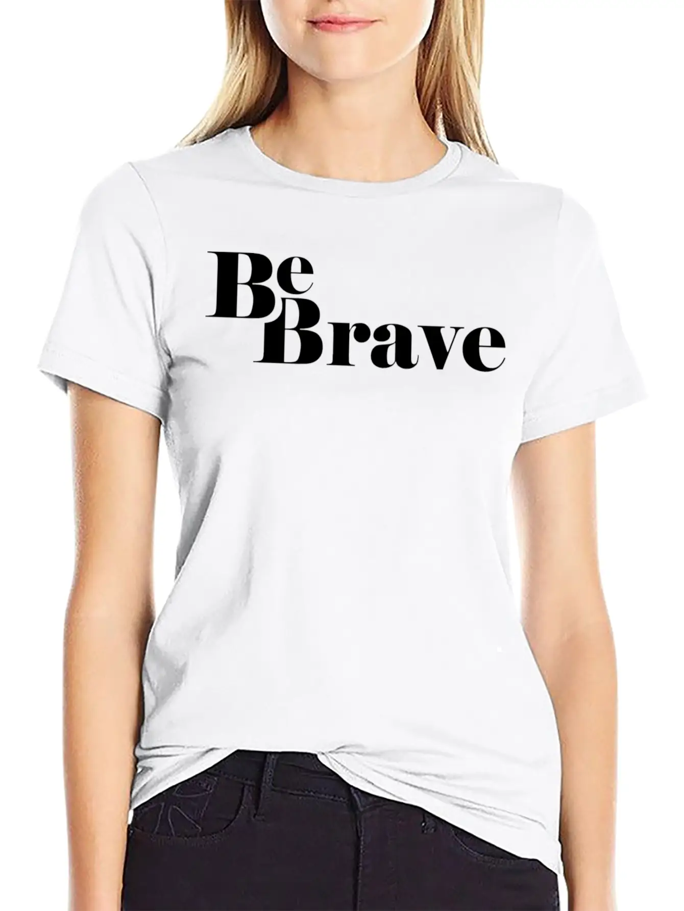 Be Brave Lightweight Cotton T-Shirt – Daily Comfort Graphic Shirt