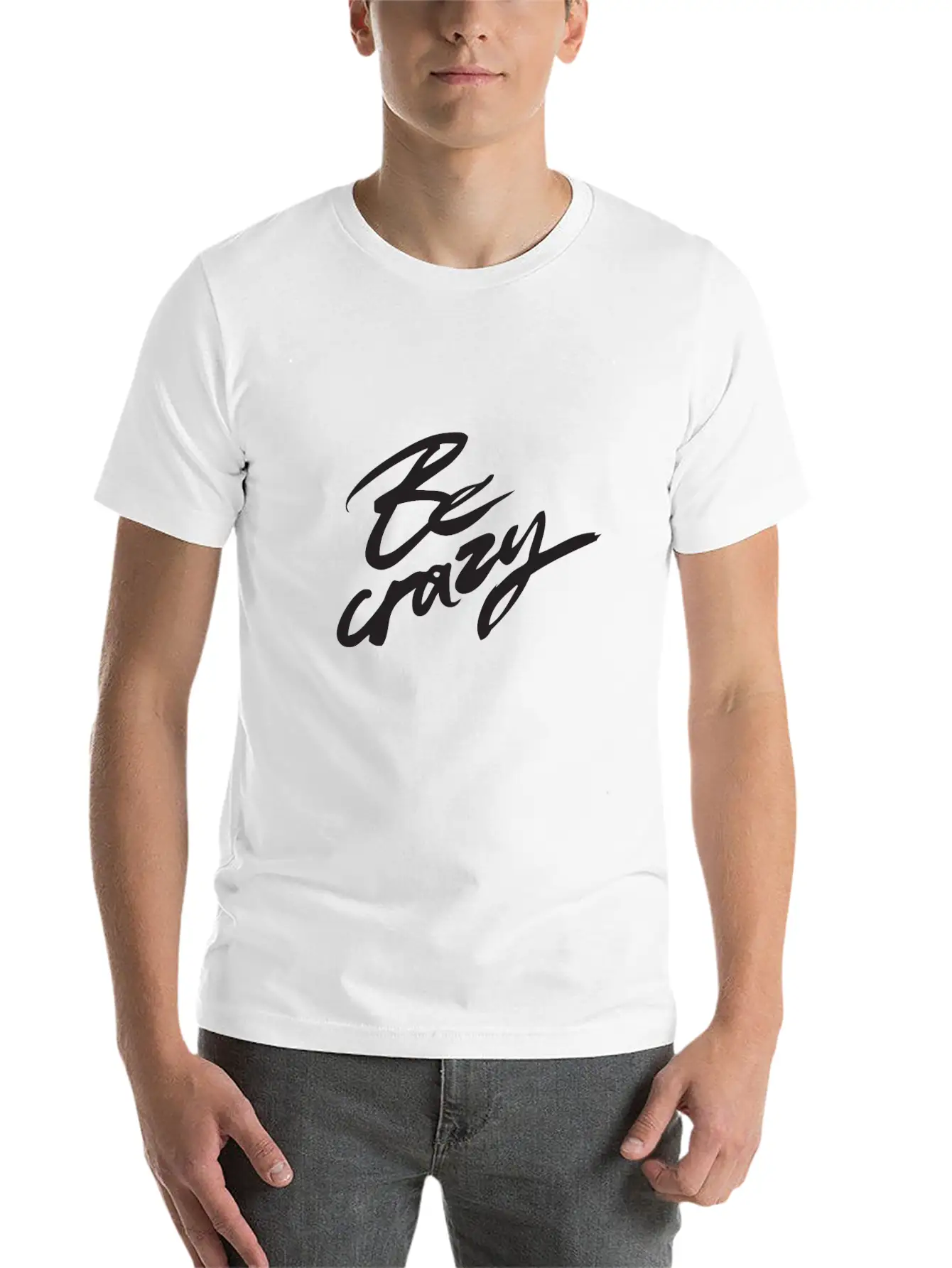 Be Crazy Lightweight Cotton T-Shirt – Daily Comfort Graphic Shirt