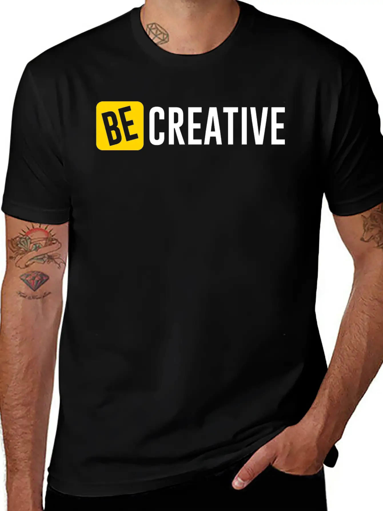 Be Creative Lightweight Cotton T-Shirt – Daily Comfort Graphic Shirt