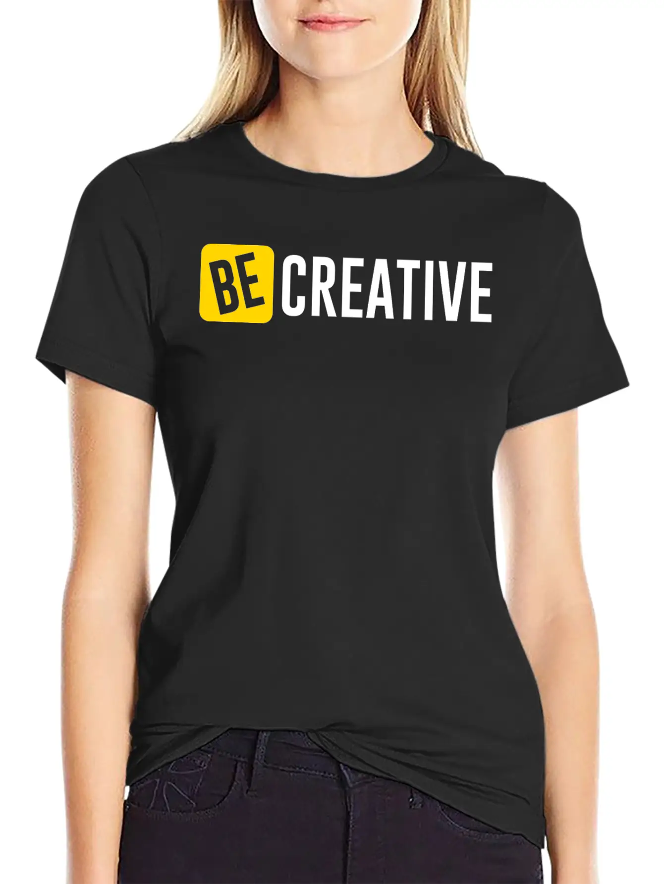 Be Creative Lightweight Cotton T-Shirt – Daily Comfort Graphic Shirt