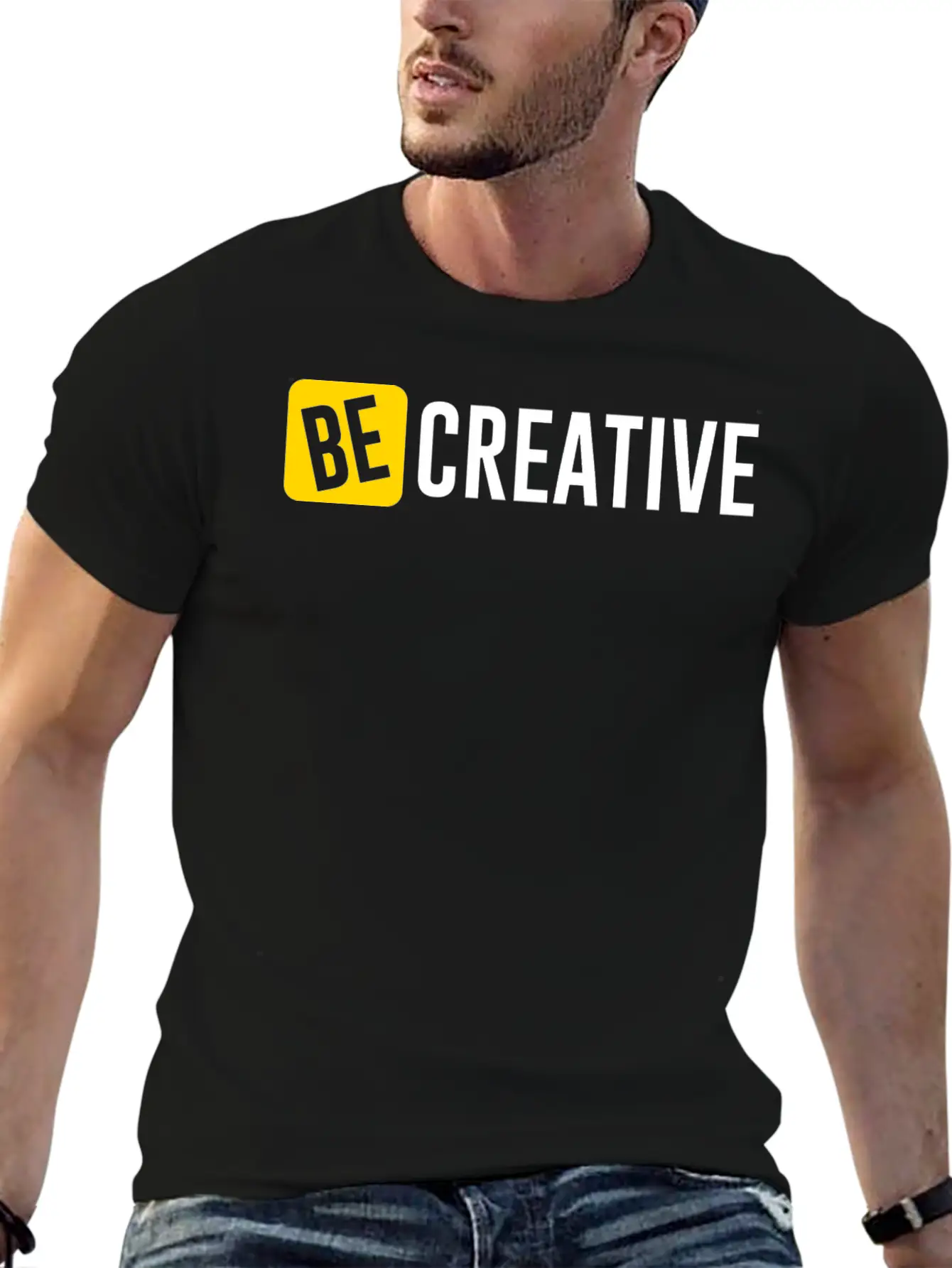 Be Creative Lightweight Cotton T-Shirt – Daily Comfort Graphic Shirt