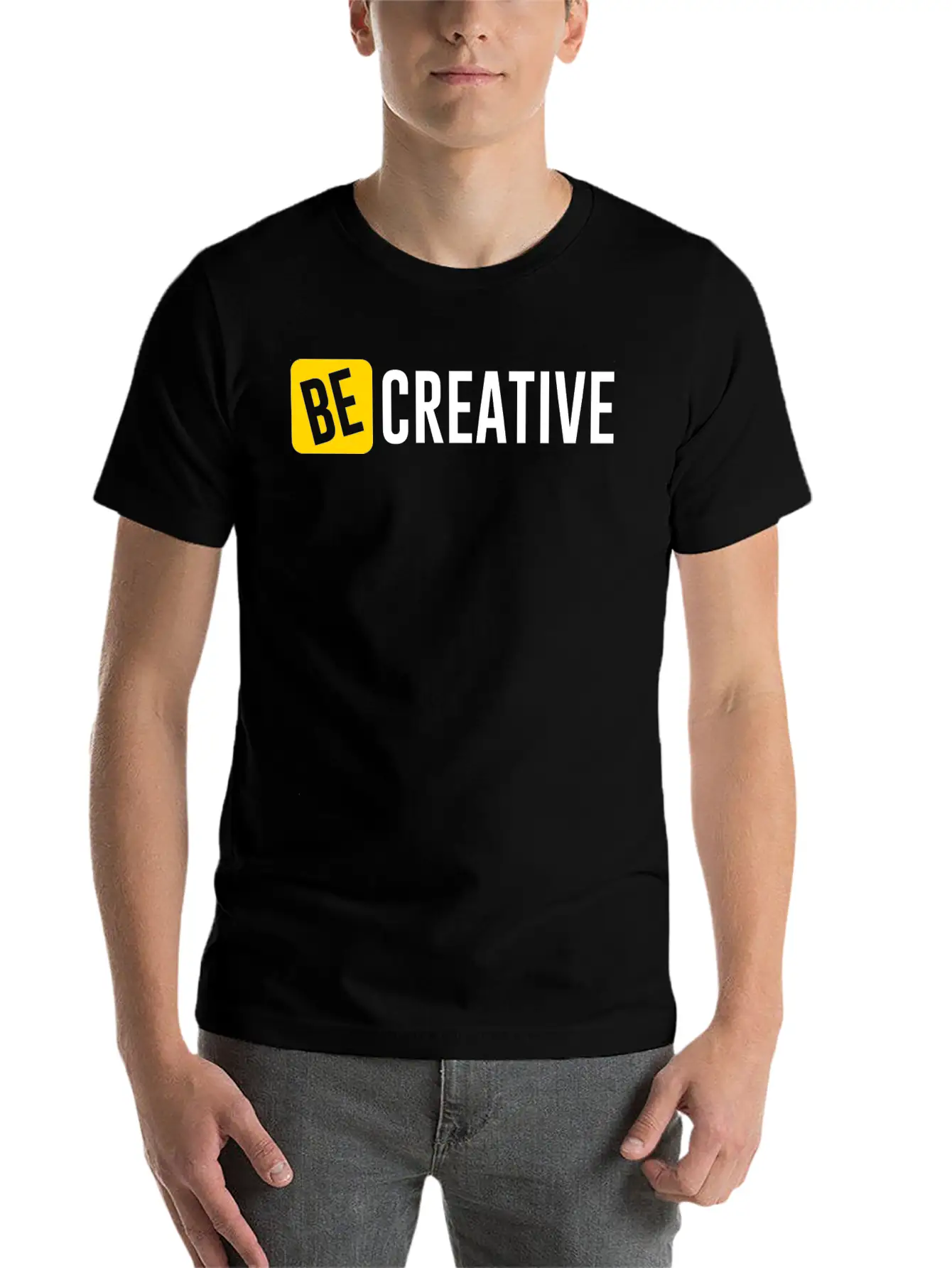 Be Creative Lightweight Cotton T-Shirt – Daily Comfort Graphic Shirt