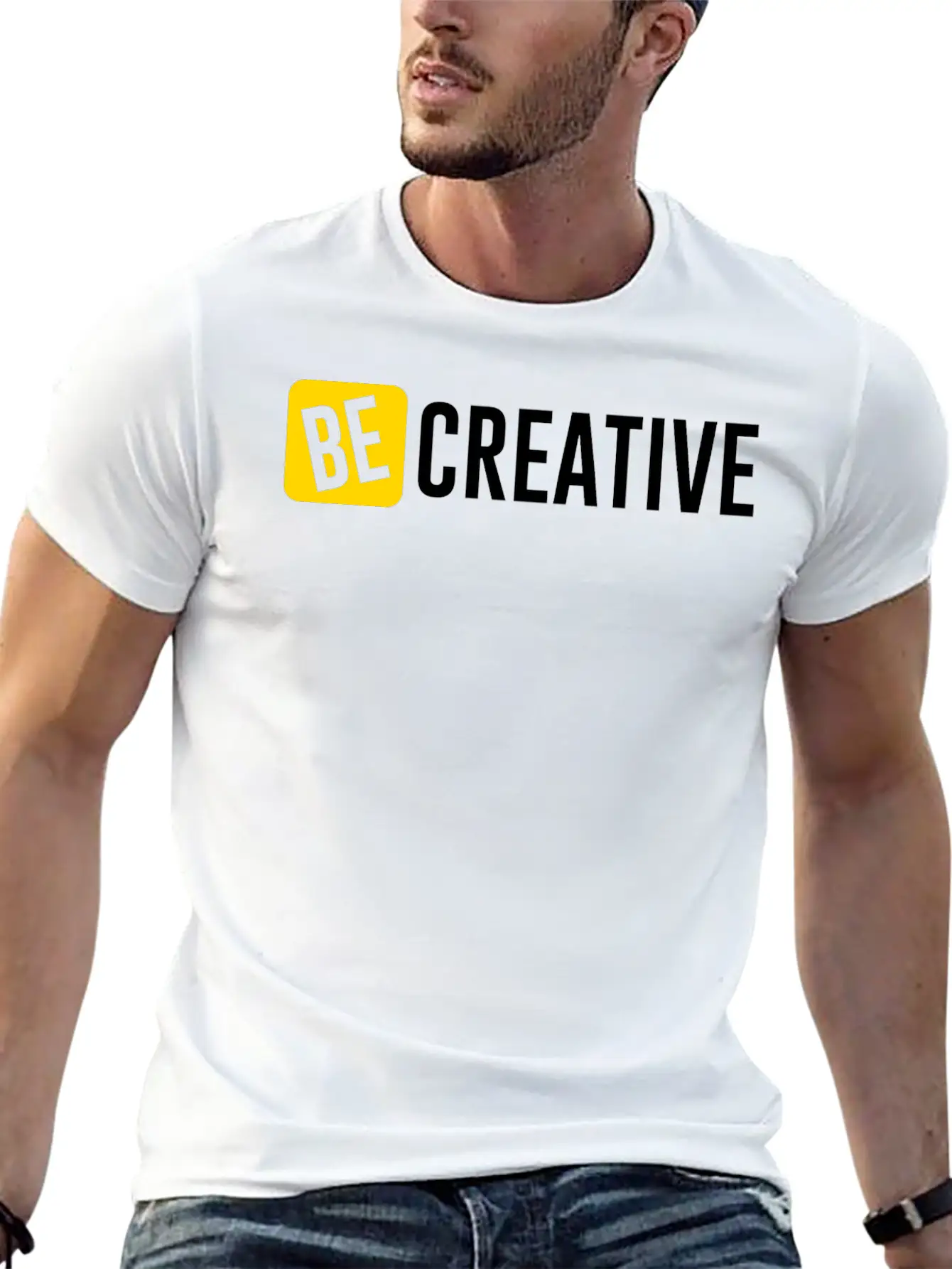 Be Creative Lightweight Cotton T-Shirt – Daily Comfort Graphic Shirt