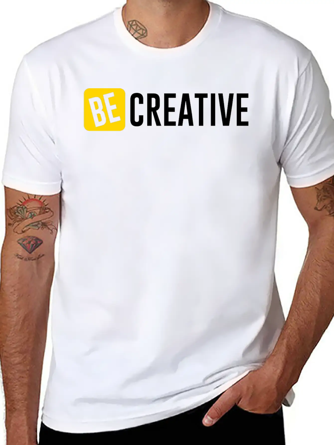 Be Creative Lightweight Cotton T-Shirt – Daily Comfort Graphic Shirt