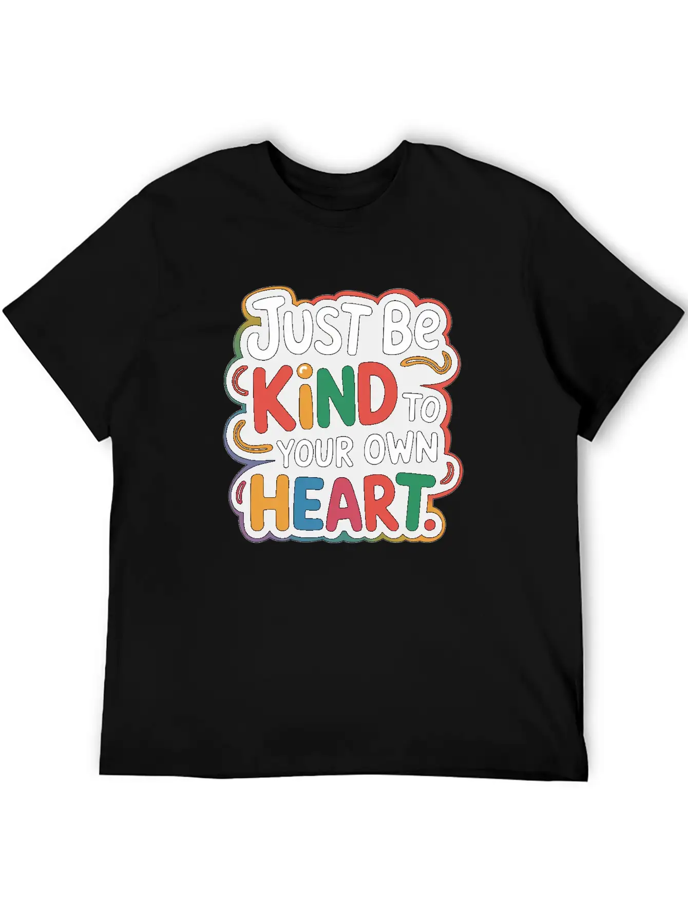 Be Kind To Yourself, Inspirational Quote Design Lightweight Cotton T-Shirt – Daily Comfort Graphic Shirt