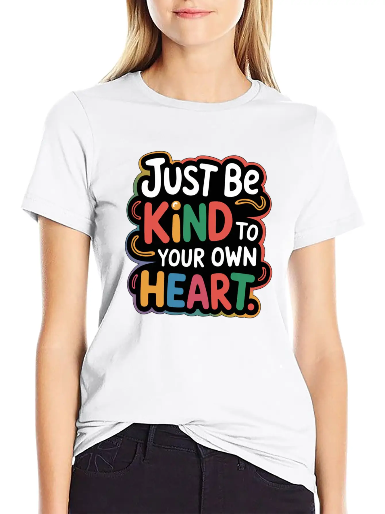 Be Kind To Yourself, Inspirational Quote Design Lightweight Cotton T-Shirt – Daily Comfort Graphic Shirt