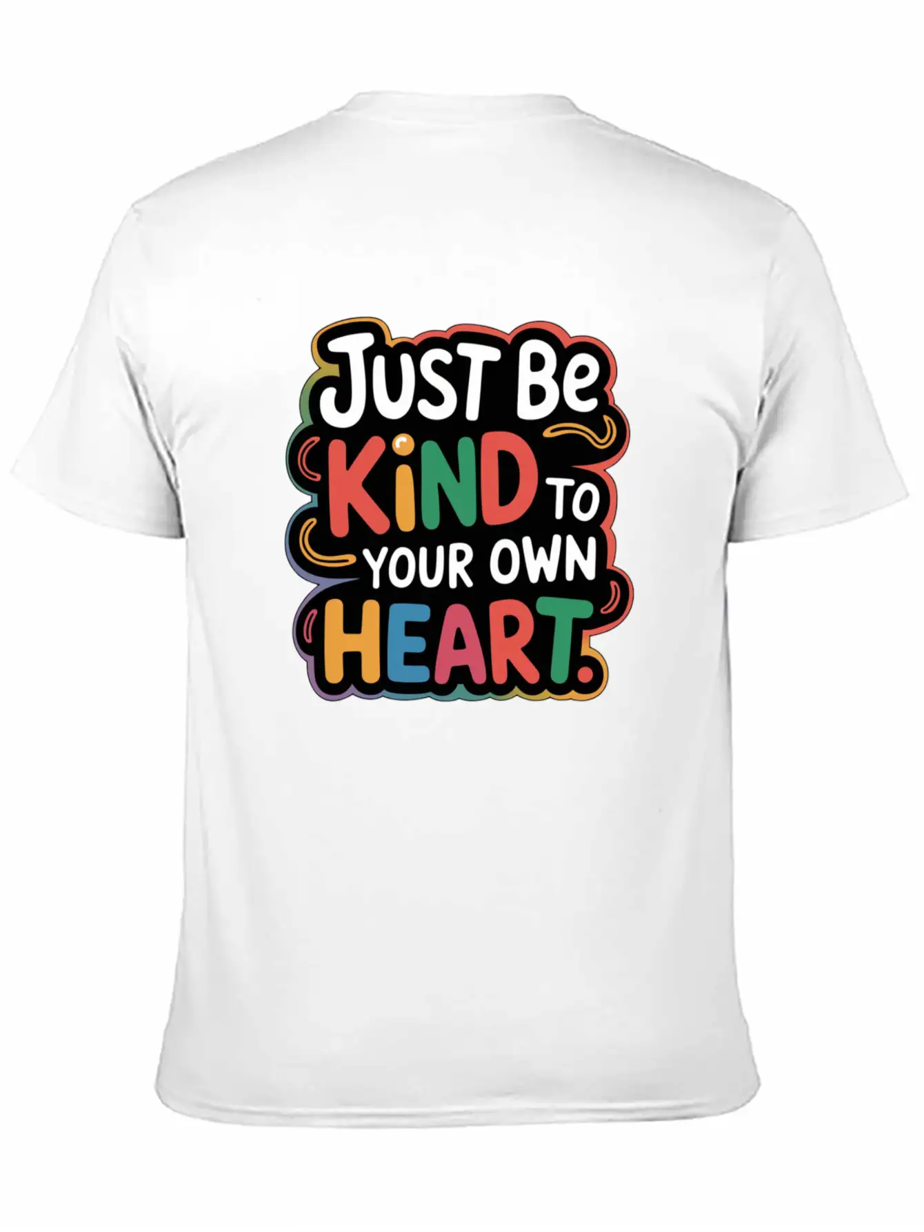 Be Kind To Yourself, Inspirational Quote Design Lightweight Cotton T-Shirt – Daily Comfort Graphic Shirt