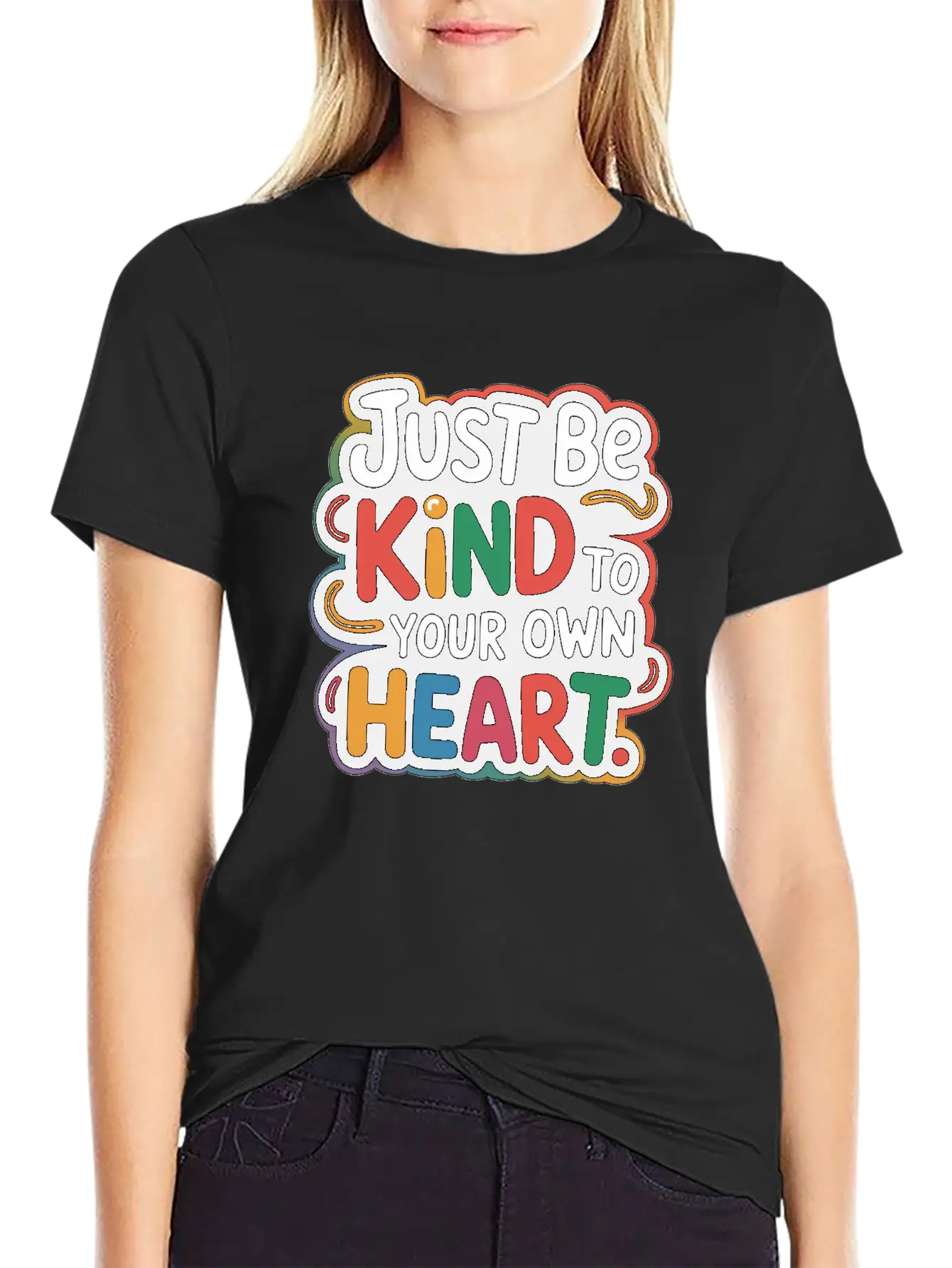 Be Kind To Yourself, Inspirational Quote Design Lightweight Cotton T-Shirt – Daily Comfort Graphic Shirt