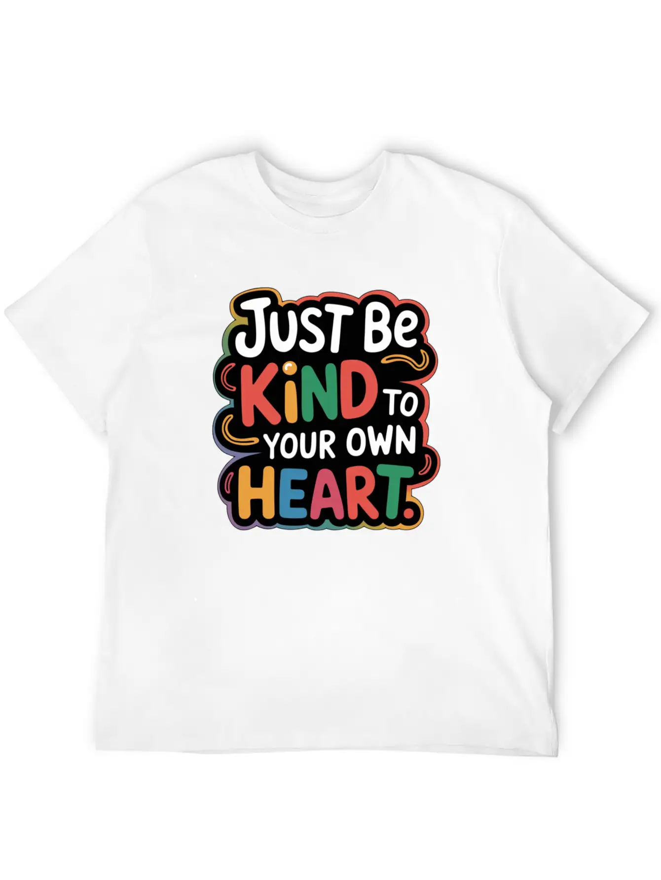 Be Kind To Yourself, Inspirational Quote Design Lightweight Cotton T-Shirt – Daily Comfort Graphic Shirt