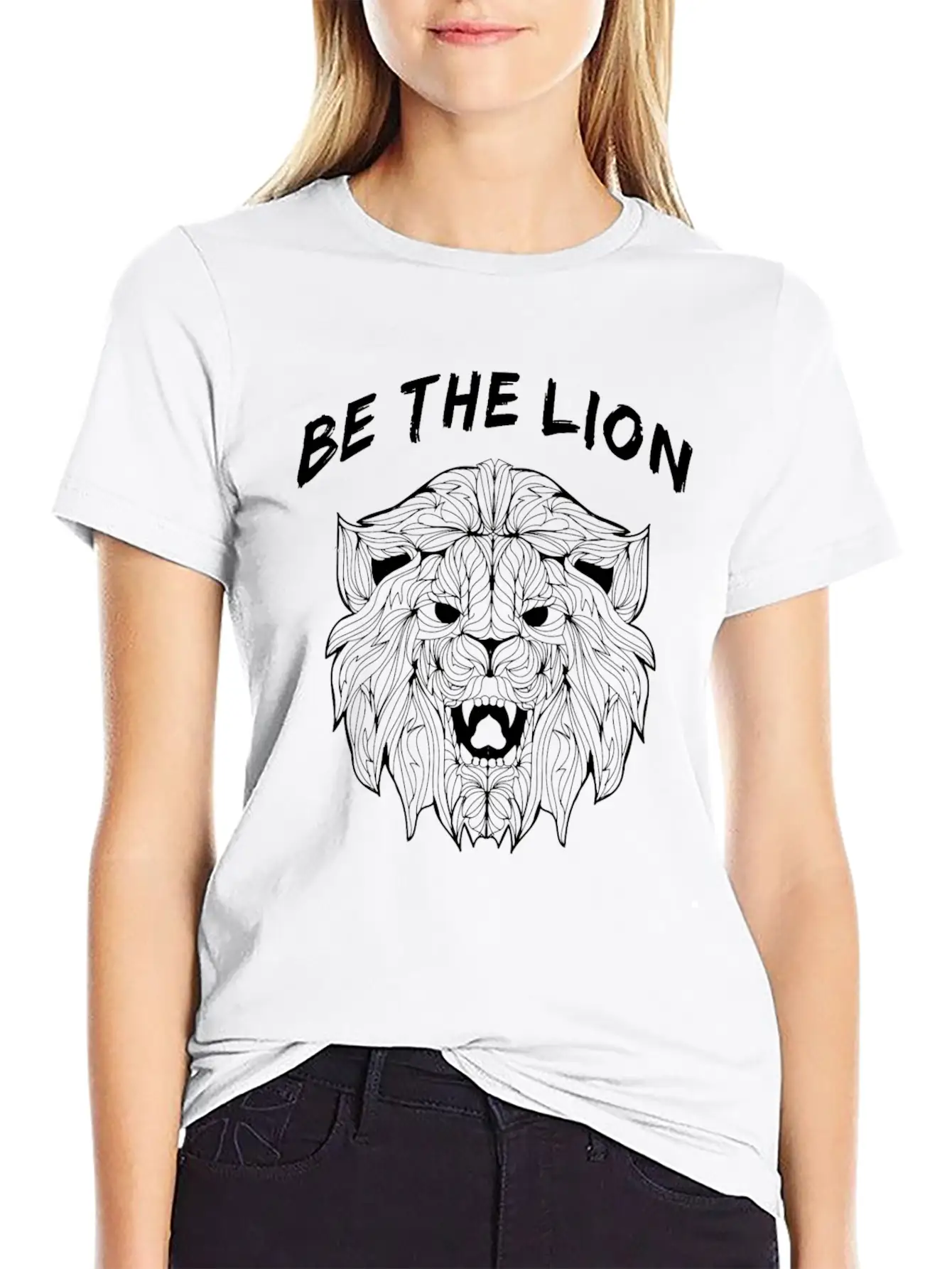 Be The Lion Lightweight Cotton T-Shirt – Daily Comfort Graphic Shirt