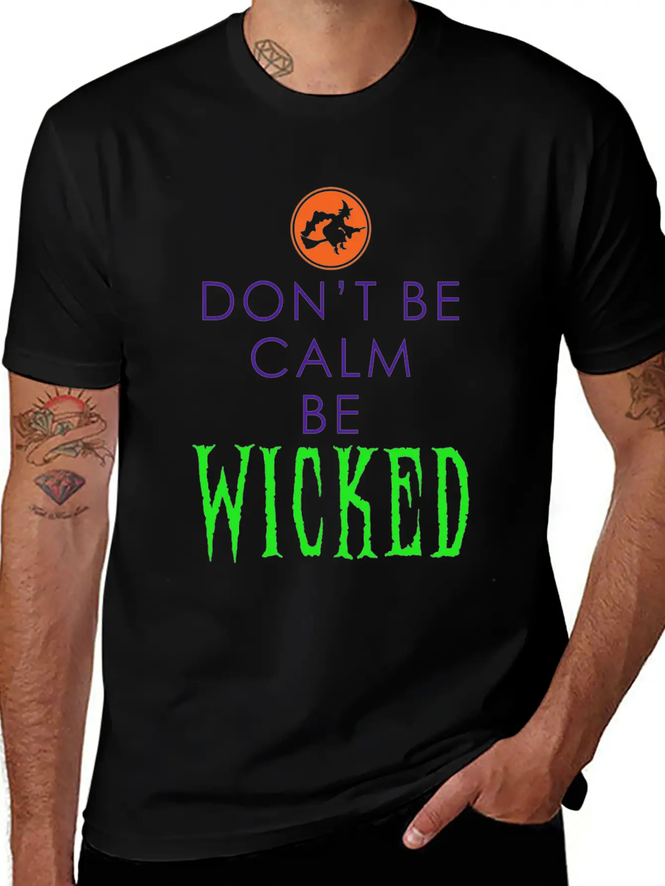 Be Wicked - Funny Halloween Outfit Lightweight Cotton T-Shirt – Daily Comfort Graphic Shirt
