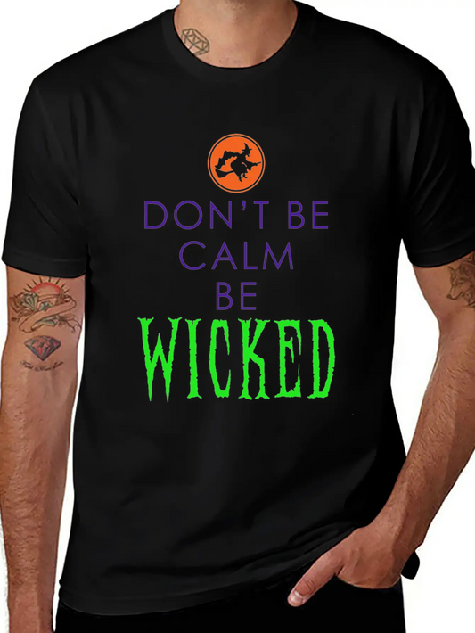 Be Wicked - Funny Halloween Outfit Lightweight Cotton T-Shirt – Daily Comfort Graphic Shirt