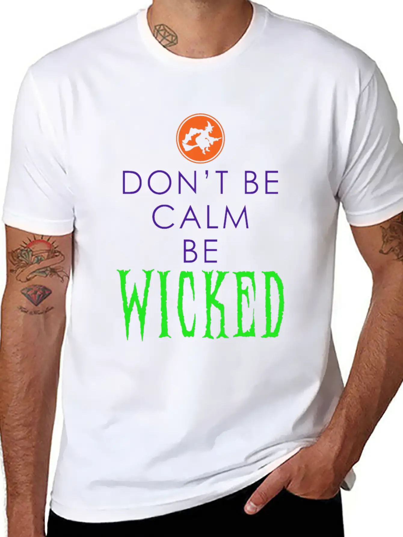 Be Wicked - Funny Halloween Outfit Lightweight Cotton T-Shirt – Daily Comfort Graphic Shirt