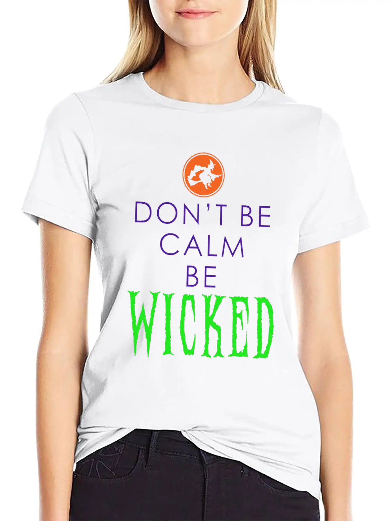 Be Wicked - Funny Halloween Outfit Lightweight Cotton T-Shirt – Daily Comfort Graphic Shirt