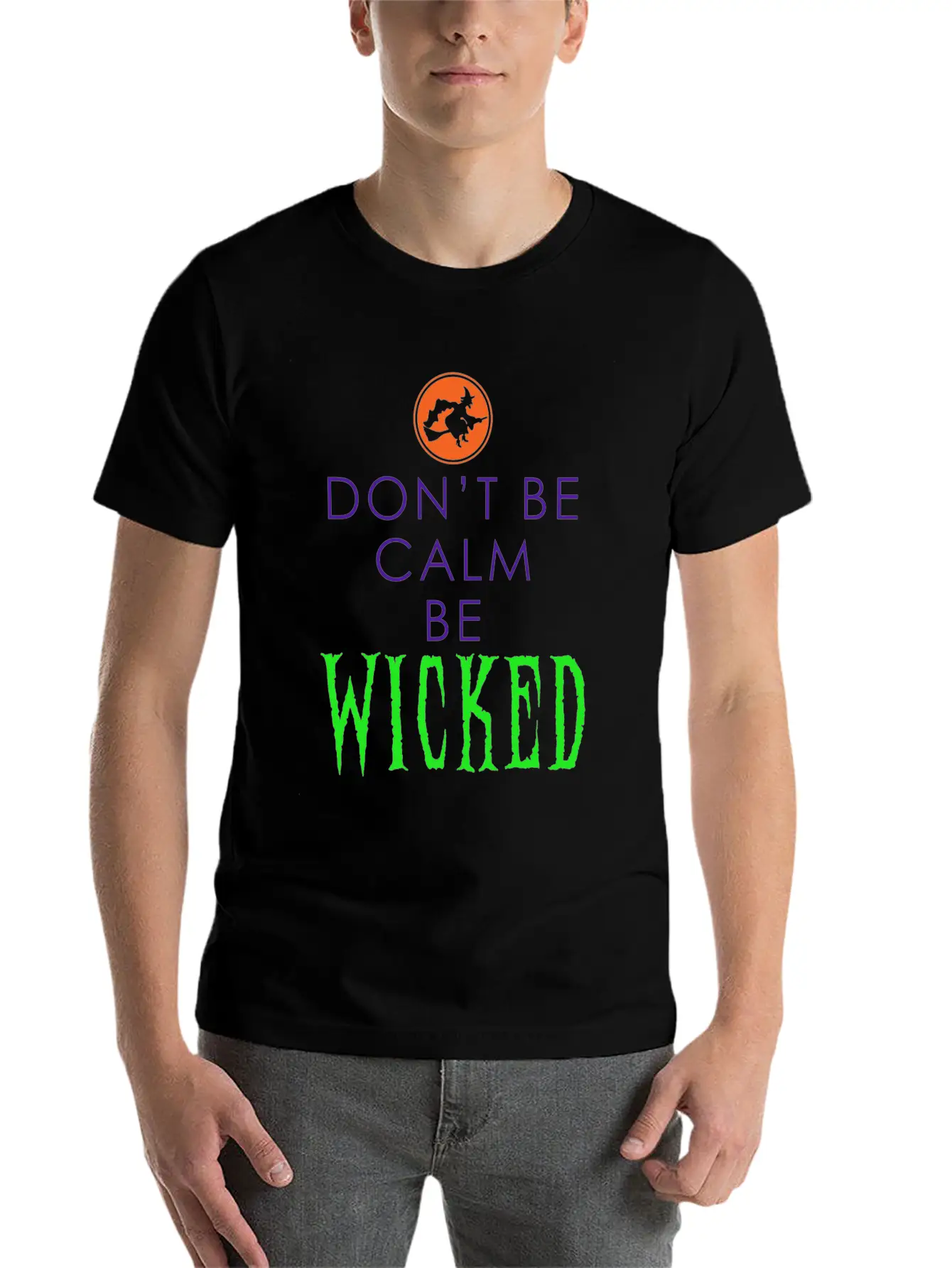 Be Wicked - Funny Halloween Outfit Lightweight Cotton T-Shirt – Daily Comfort Graphic Shirt