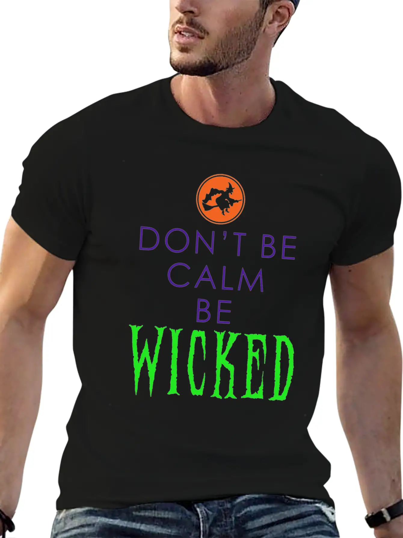 Be Wicked - Funny Halloween Outfit Lightweight Cotton T-Shirt – Daily Comfort Graphic Shirt