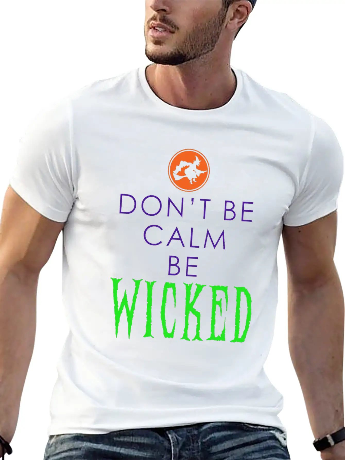 Be Wicked - Funny Halloween Outfit Lightweight Cotton T-Shirt – Daily Comfort Graphic Shirt