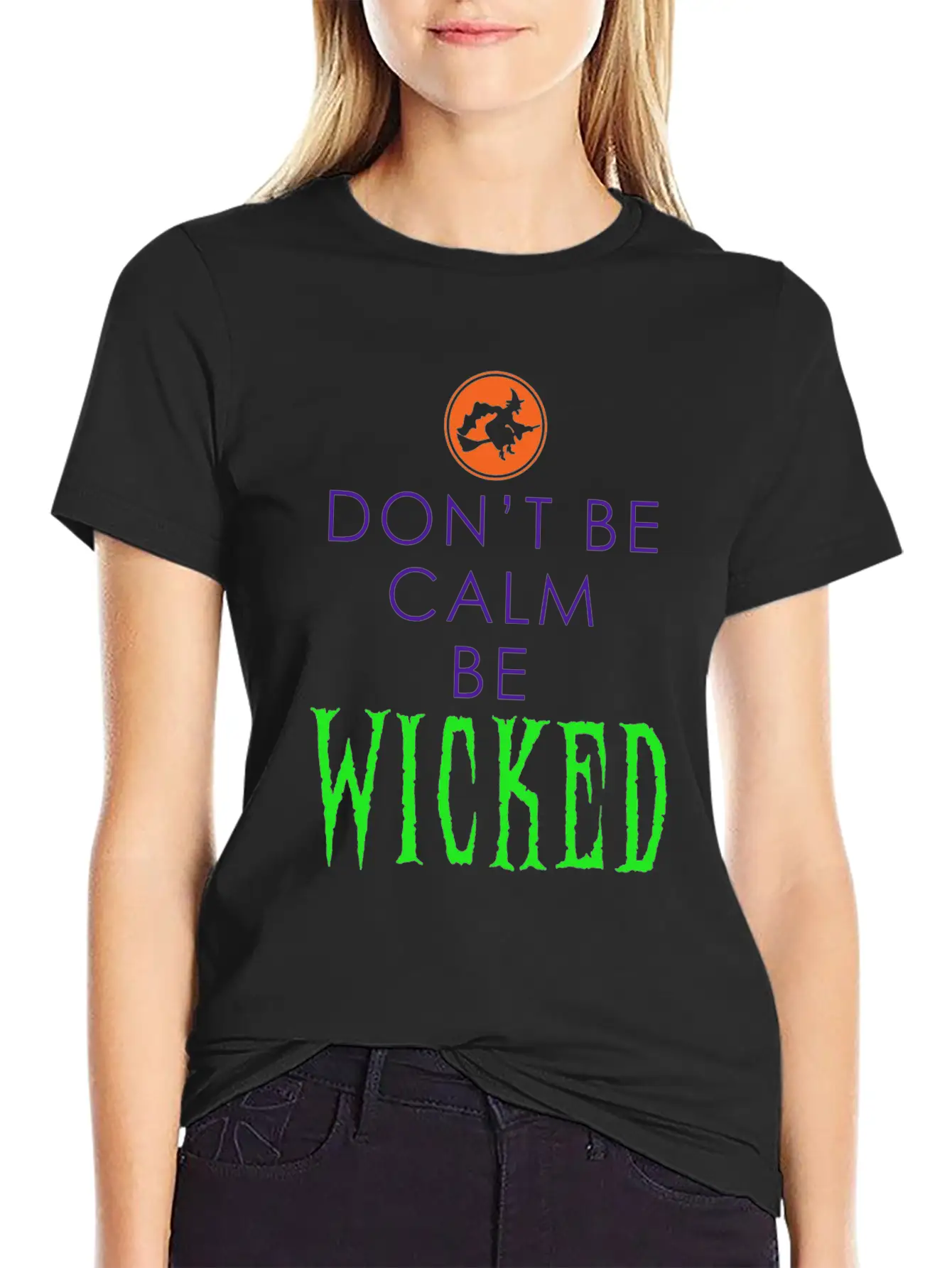 Be Wicked - Funny Halloween Outfit Lightweight Cotton T-Shirt – Daily Comfort Graphic Shirt