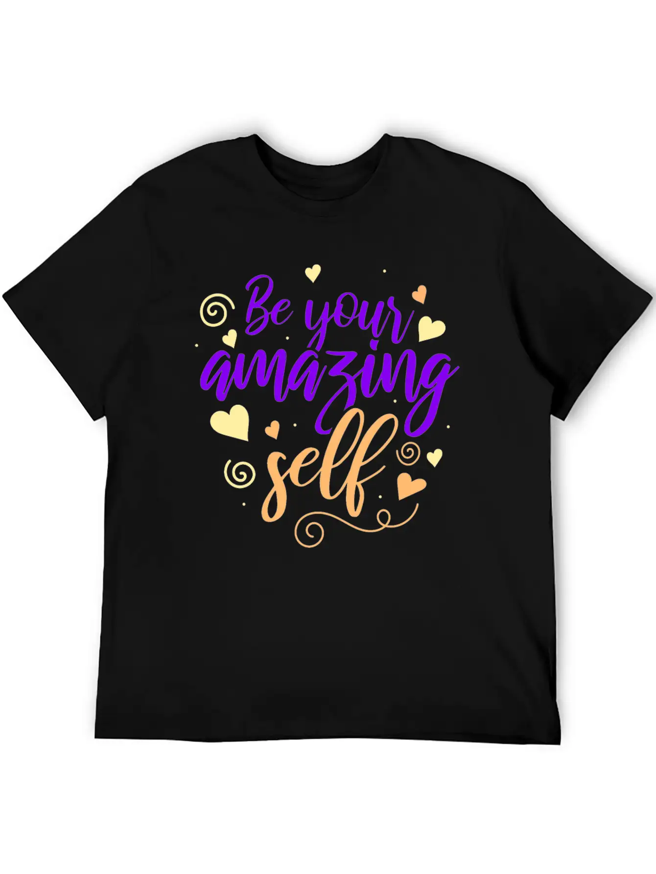 Be You! Self Confidence, Think Positiv! Motivation Lightweight Cotton T-Shirt – Daily Comfort Graphic Shirt