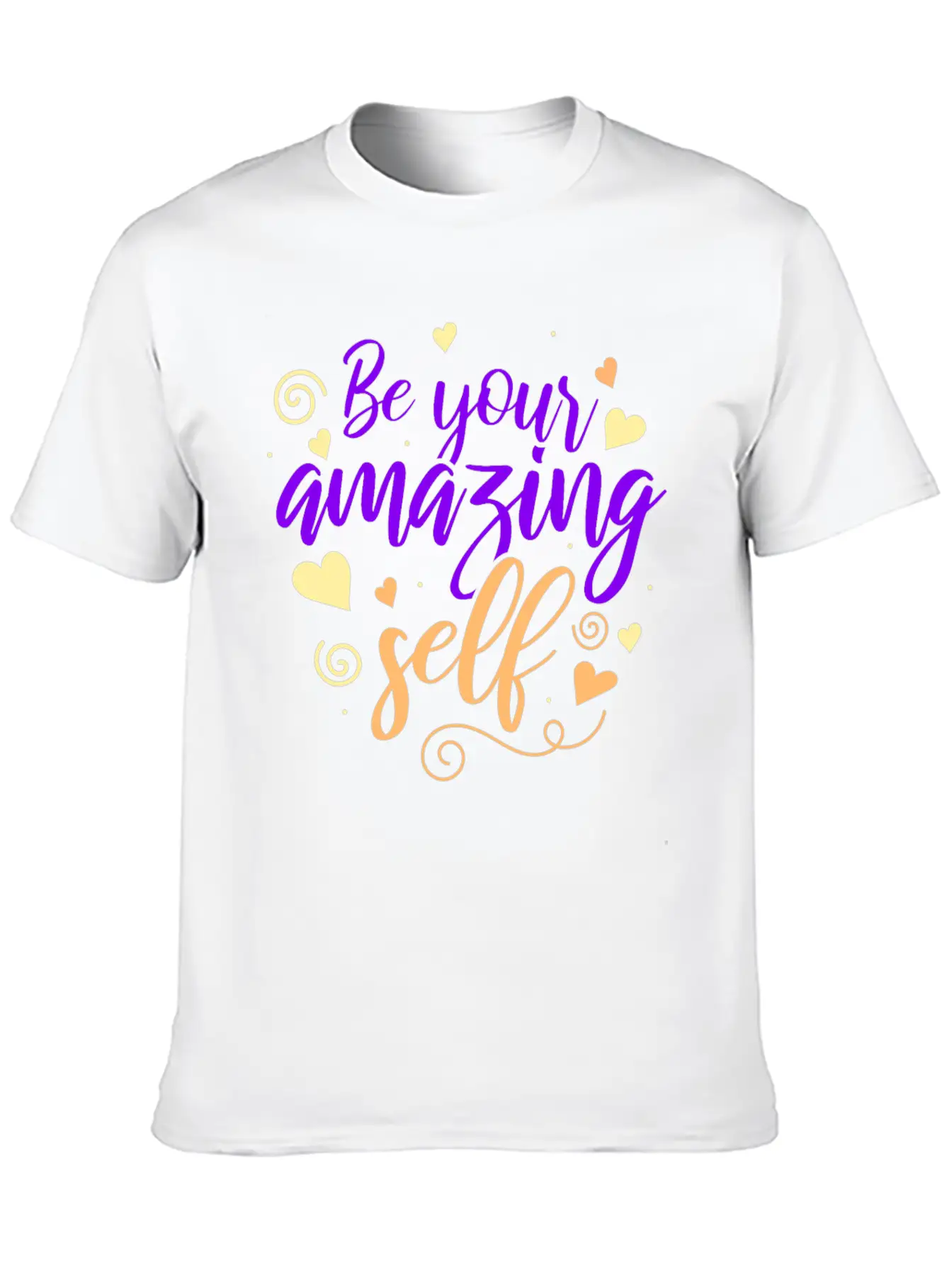 Be You! Self Confidence, Think Positiv! Motivation Lightweight Cotton T-Shirt – Daily Comfort Graphic Shirt