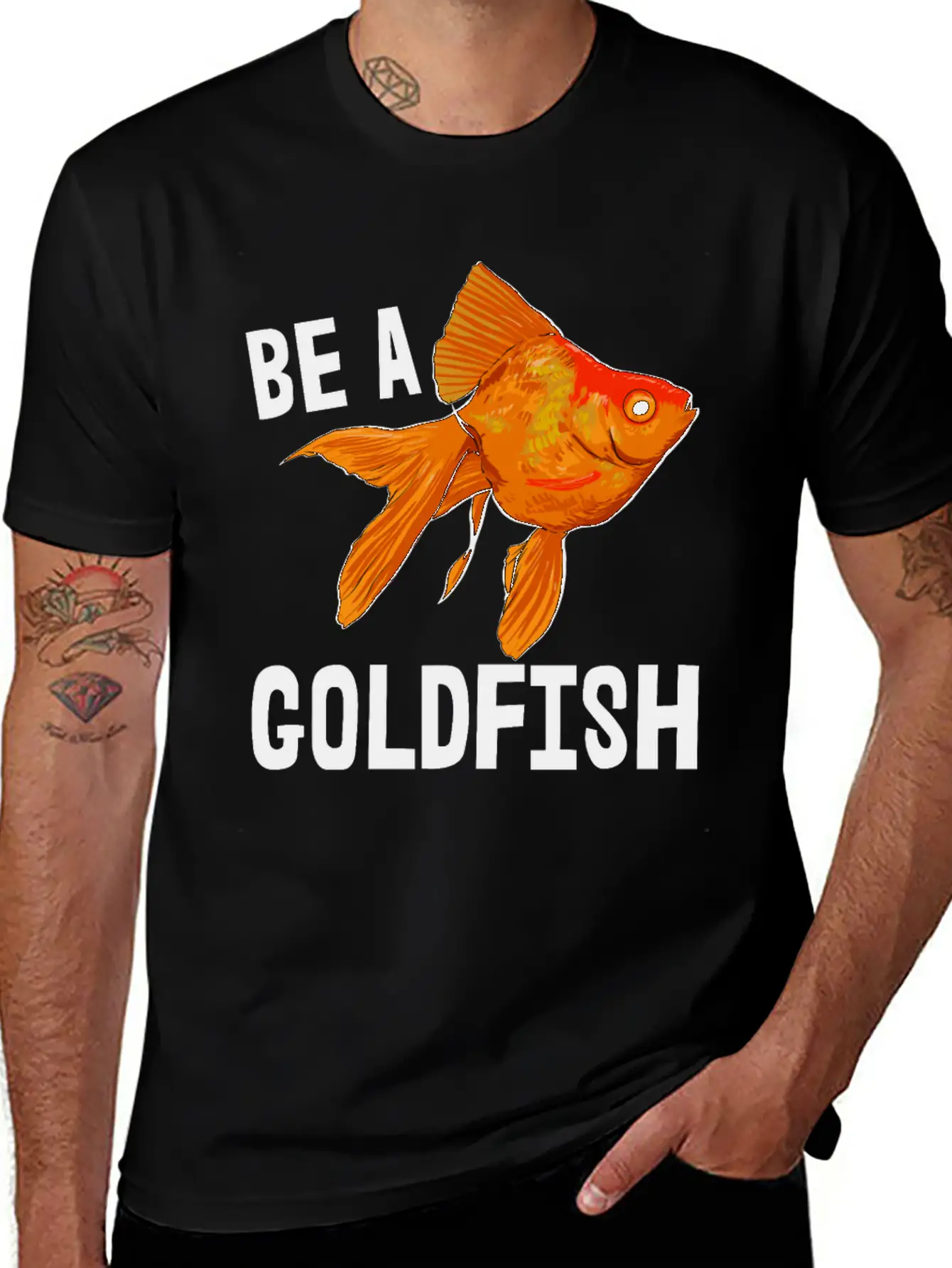 Bea A Goldfish Lightweight Cotton T-Shirt – Daily Comfort Graphic Shirt