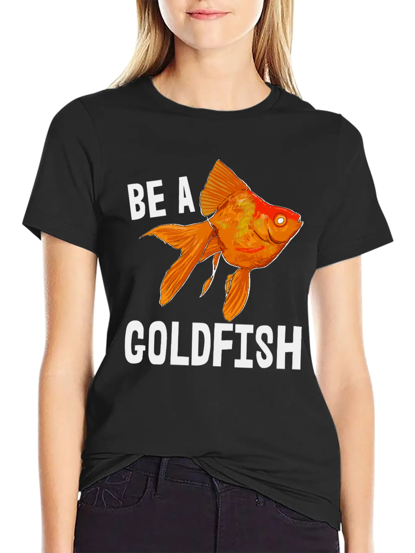 Bea A Goldfish Lightweight Cotton T-Shirt – Daily Comfort Graphic Shirt