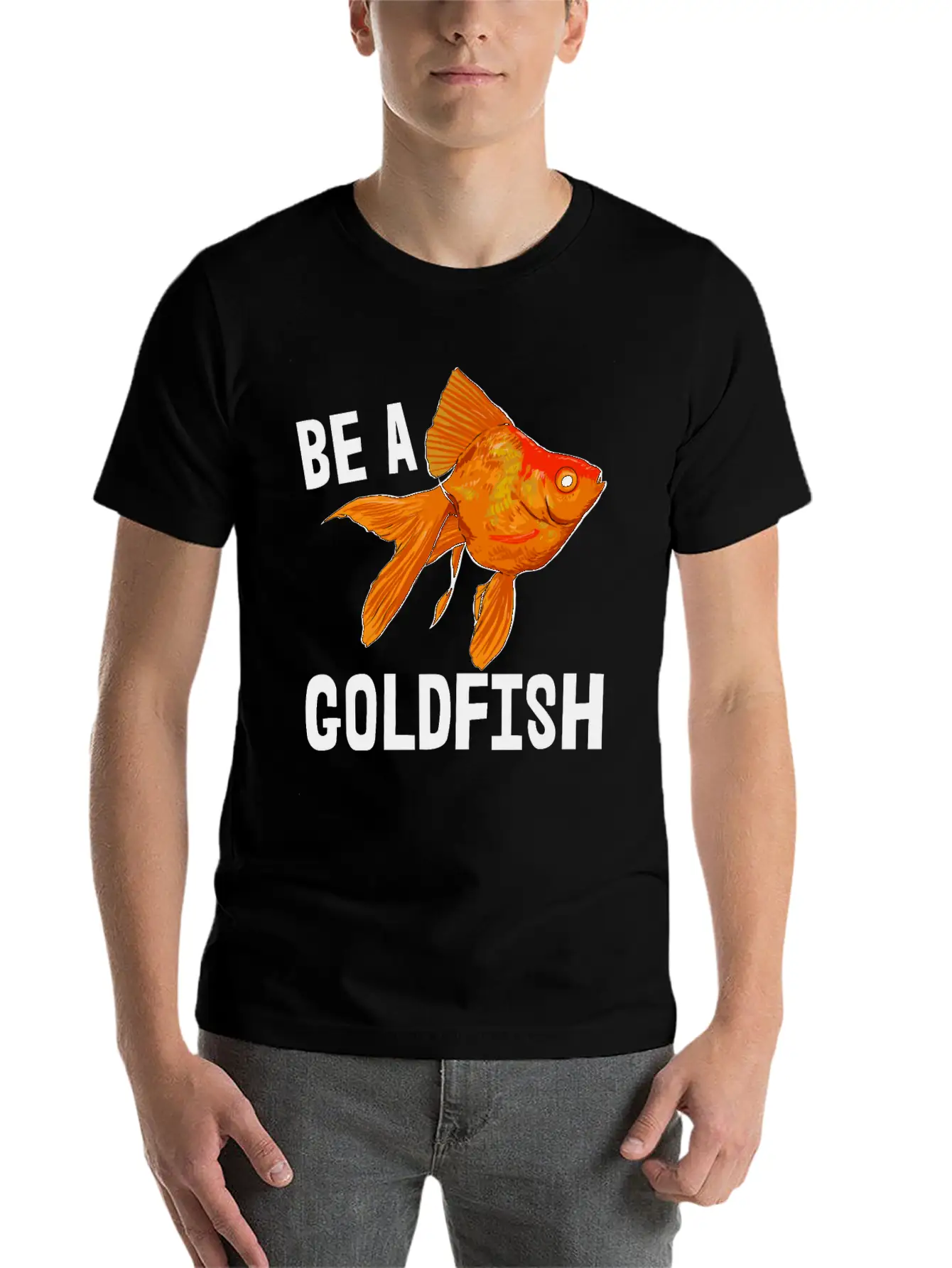 Bea A Goldfish Lightweight Cotton T-Shirt – Daily Comfort Graphic Shirt